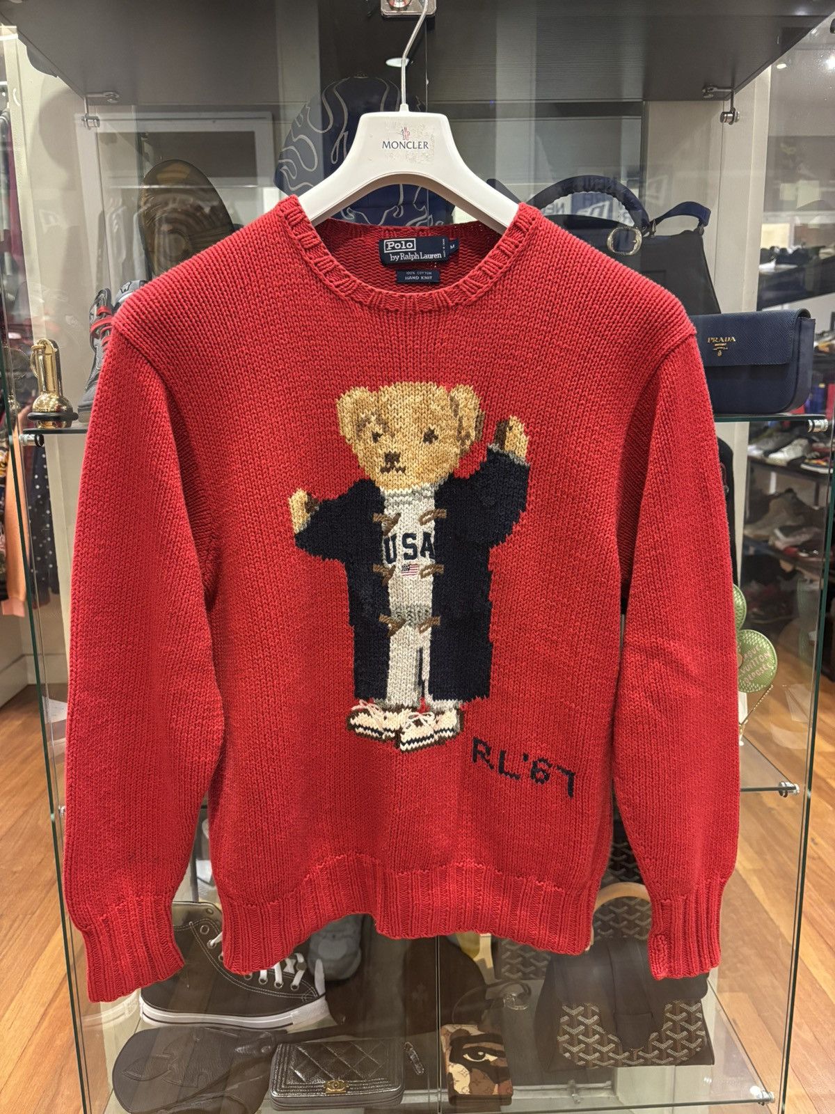 Polo Ralph Lauren Polo Ralph Lauren USA Toggle Coat Bear Hand Knit Sweater Size US M / EU 48-50 / 2 - 1 Thumbnail