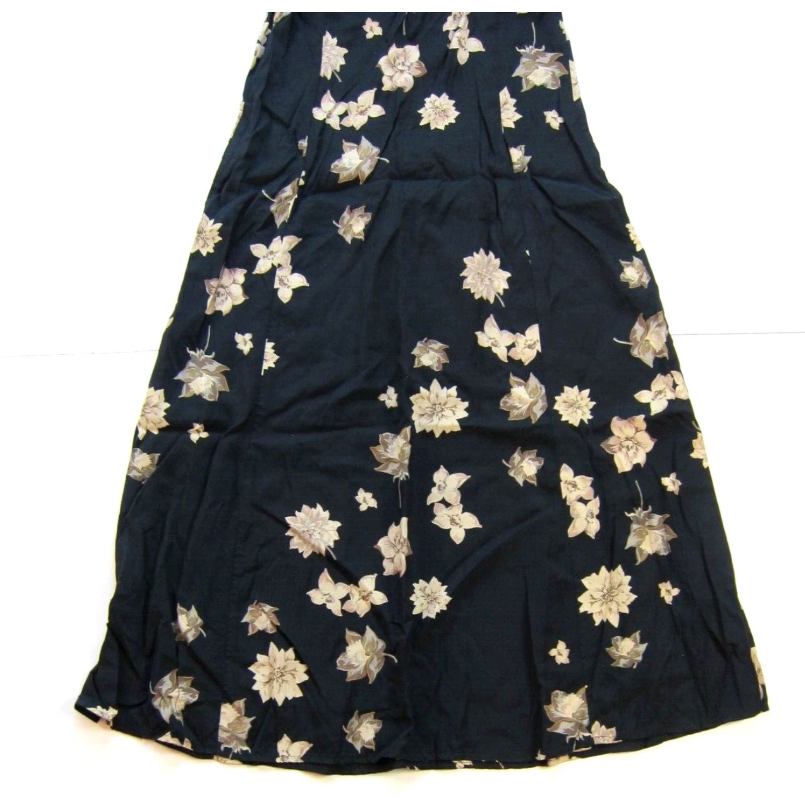 Vintage VINTAGE Jonathan Martin Dress Short Sleeve Maxi Floral Black XS Adult Womens Size 26" / US 2 / IT 38 - 8 Thumbnail