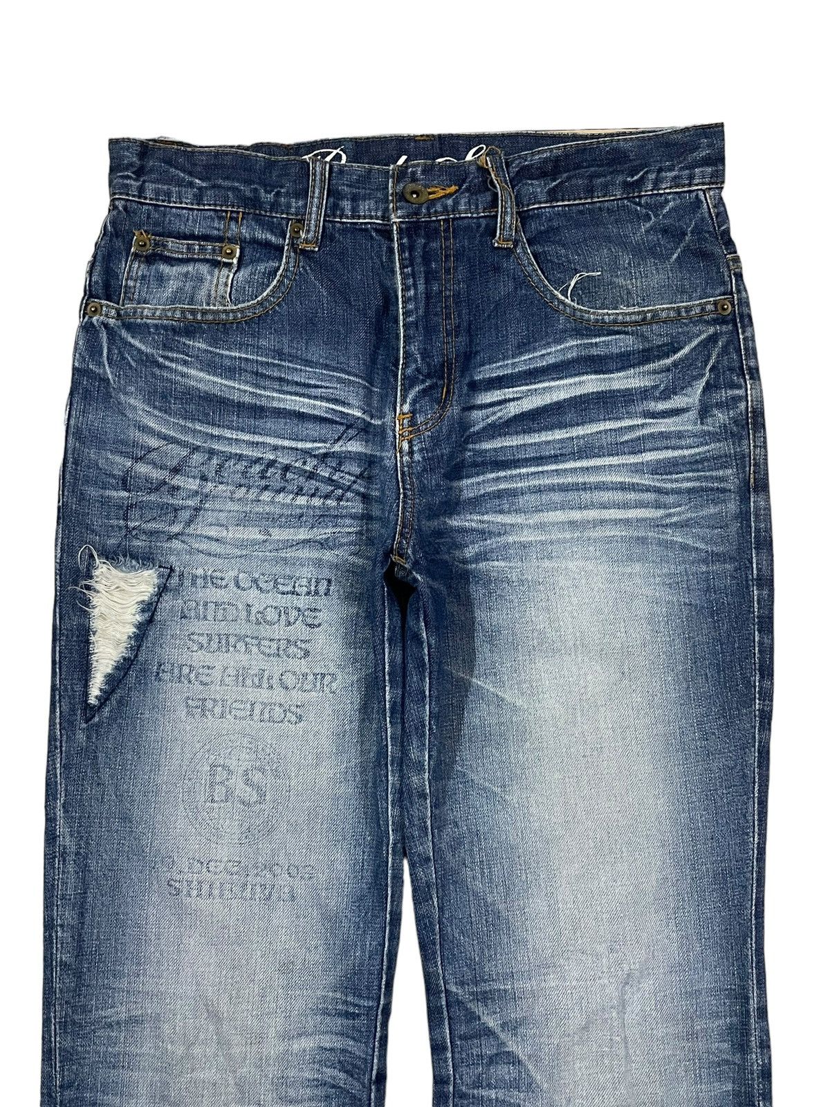 Japanese Brand Vintage Japanese Sound Beach Spellout Surfer Style Jeans Size US 31 - 2 Thumbnail