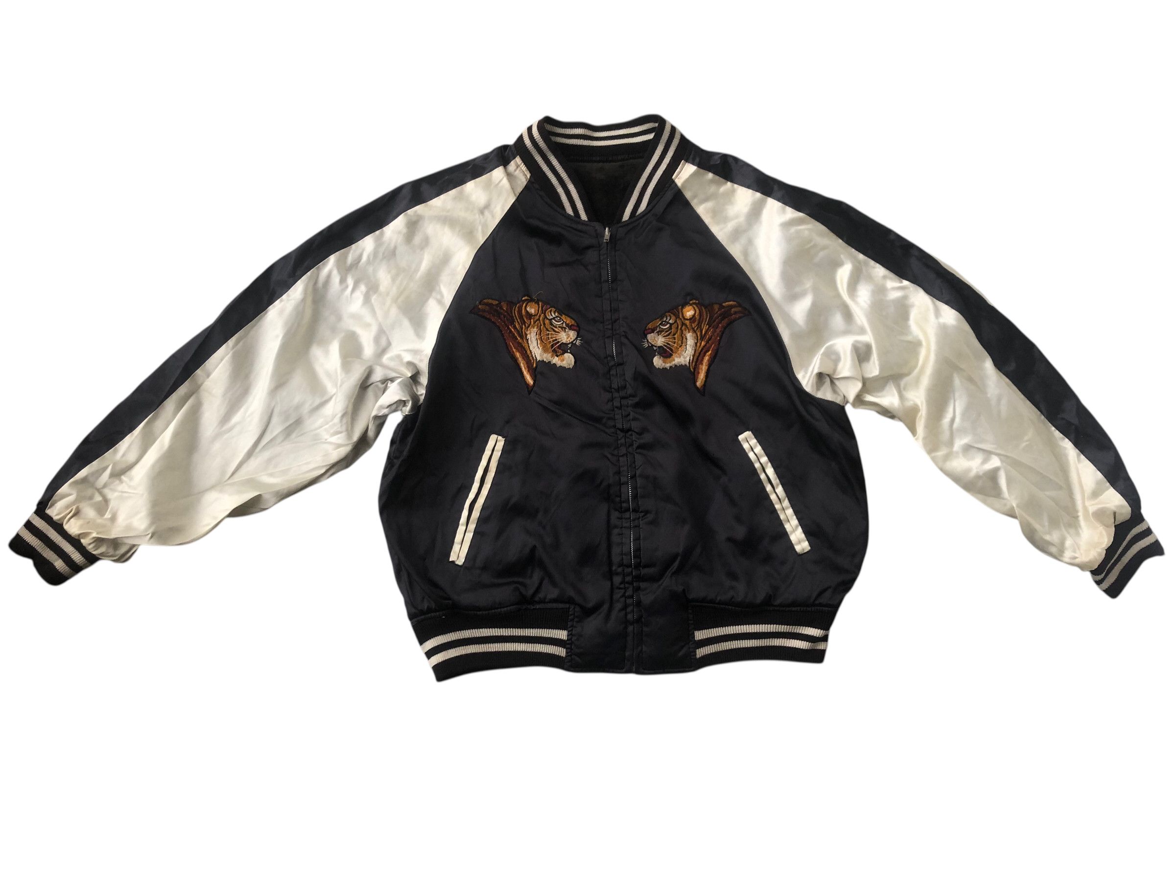 Japanese Brand 🔥Reversible SUKAJAN SOUVENIR YOKOSUKA Japan Jacket Velvet Size US L / EU 52-54 / 3 - 1 Thumbnail