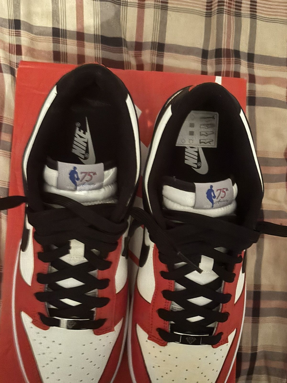 Nike NBA x Dunk Low EMB '75th Anniversary - Bulls' Size US 11 / EU 44 - 2 Thumbnail
