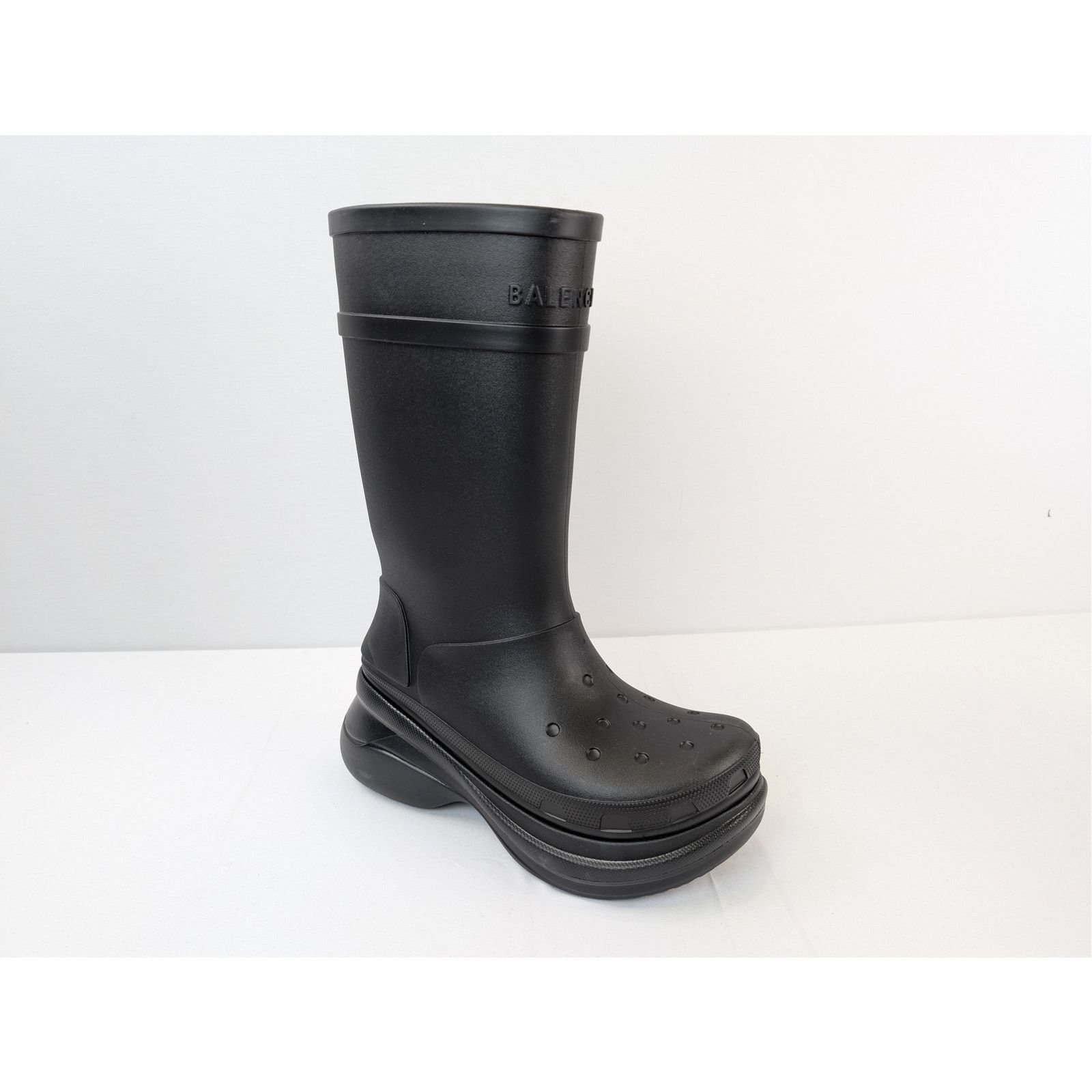 Balenciaga o1rshd1 Crocs Boots in Black Size US 13 / EU 46 - 2 Thumbnail
