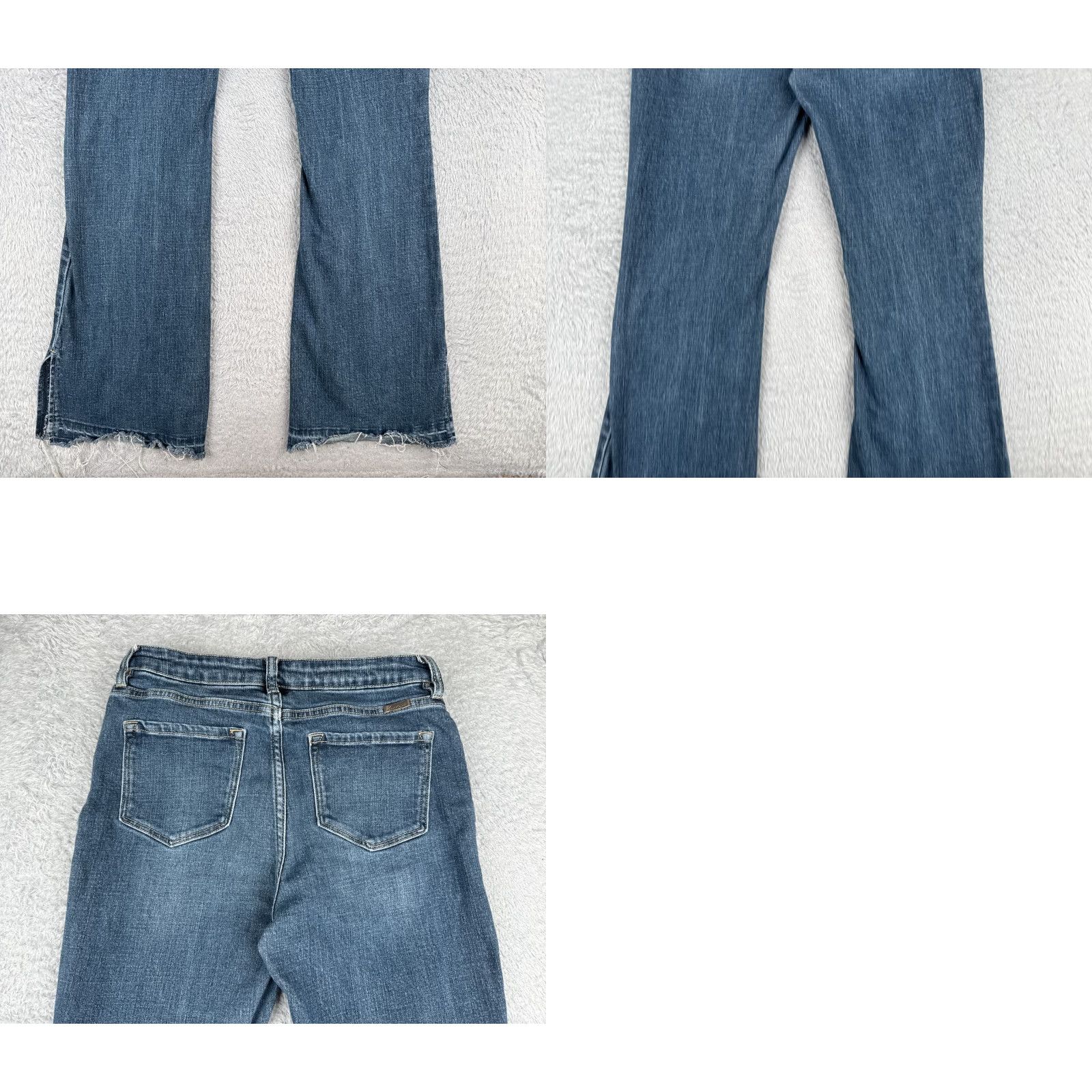 Vintage Kancan Jeans Juniors 11 Blue Denim Flared Mid Rise 28x32 Jeans Womens Size 32" / US 10 / IT 46 - 10 Thumbnail