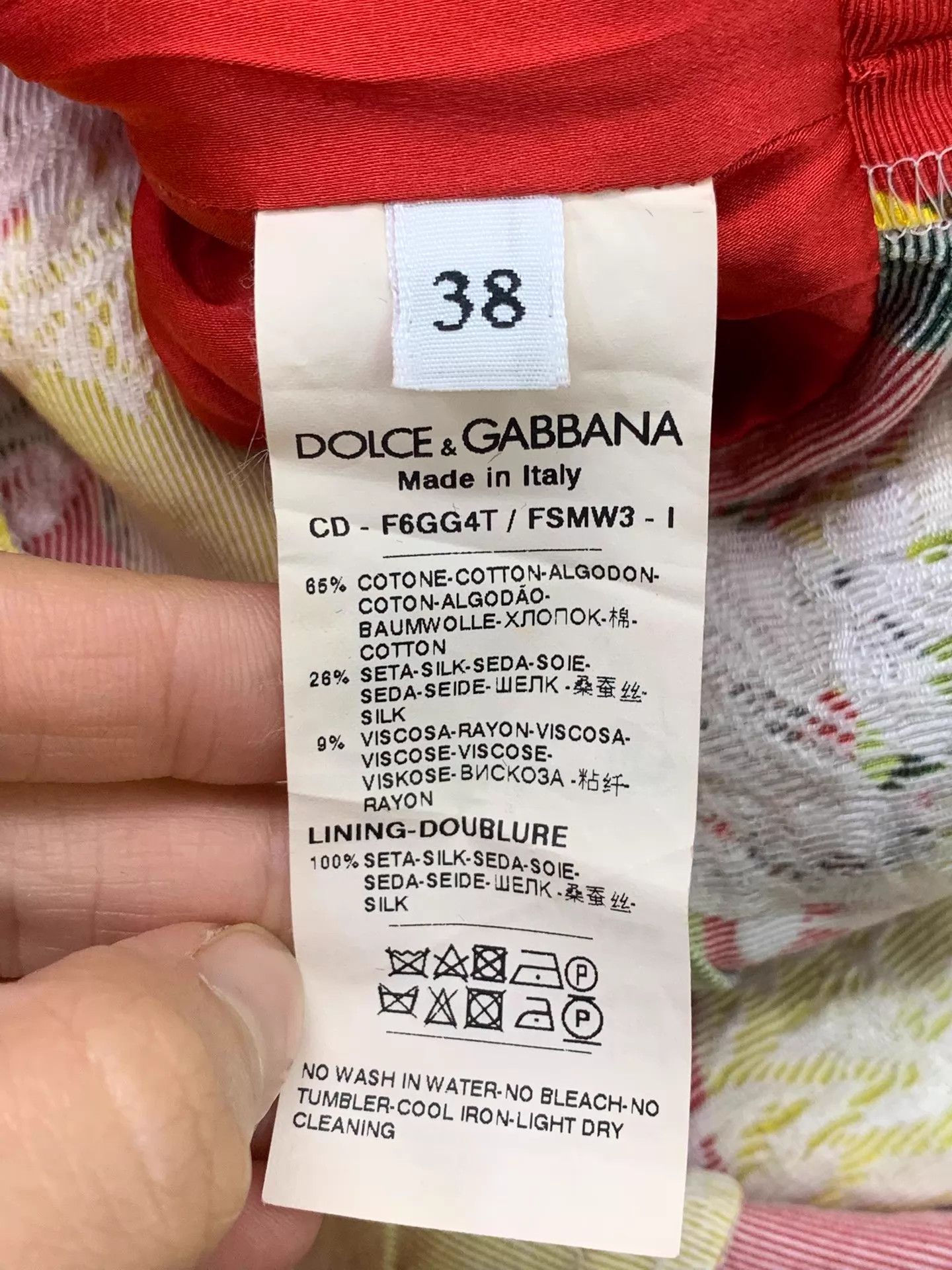 Dolce & Gabbana Dolce&Gabbana red yellow lemon print dress 38 new Size XS / US 0-2 / IT 36-38 - 5 Thumbnail