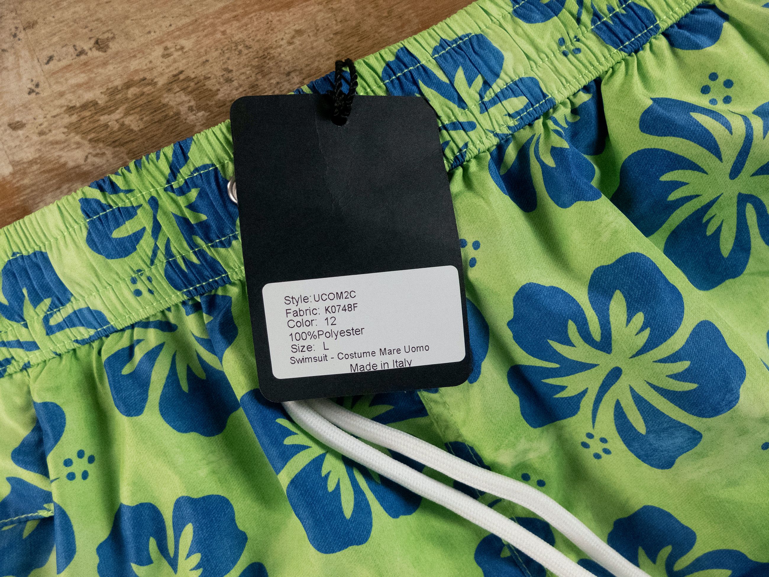 Kiton KITON Napoli green blue floral print nylon swim shorts Large Size US 34 / EU 50 - 5 Thumbnail
