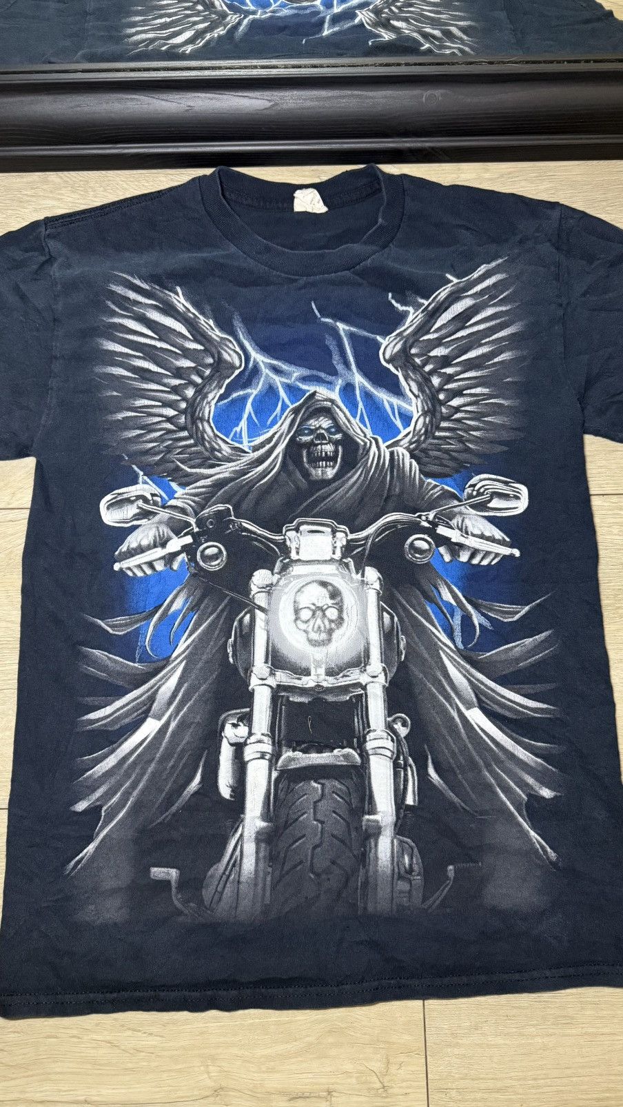 Affliction Vintage / Y2K Grim Reaper Riding A Chopper Affliction Style Size US S / EU 44-46 / 1 - 2 Thumbnail