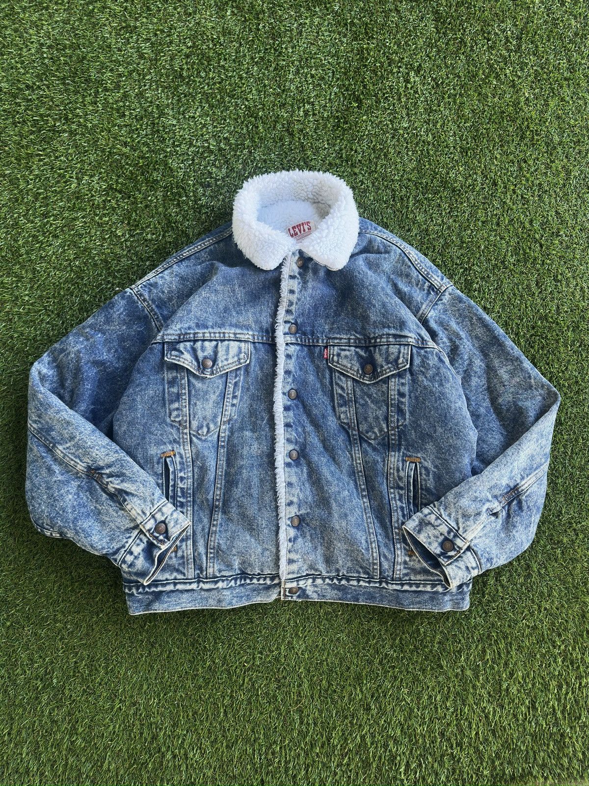 Levi's Vintage Clothing 1980s Levis Sherpa jacket Size US L / EU 52-54 / 3 - 1 Thumbnail