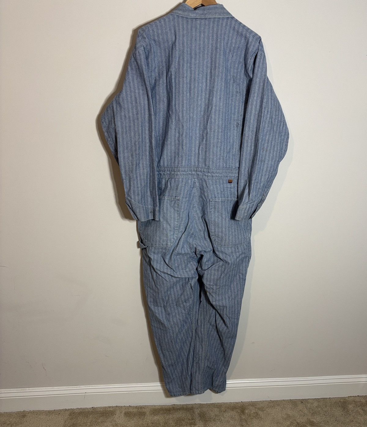 Vintage Vintage Big Ben Workwear Mechanic Coveralls Striped 46 Size US 38 / EU 54 - 6 Thumbnail