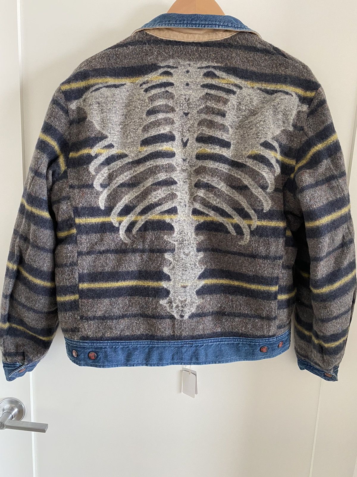 Kapital Kapital 11.5oz denim Bone lining reversible zip up jacket Size US M / EU 48-50 / 2 - 3 Thumbnail