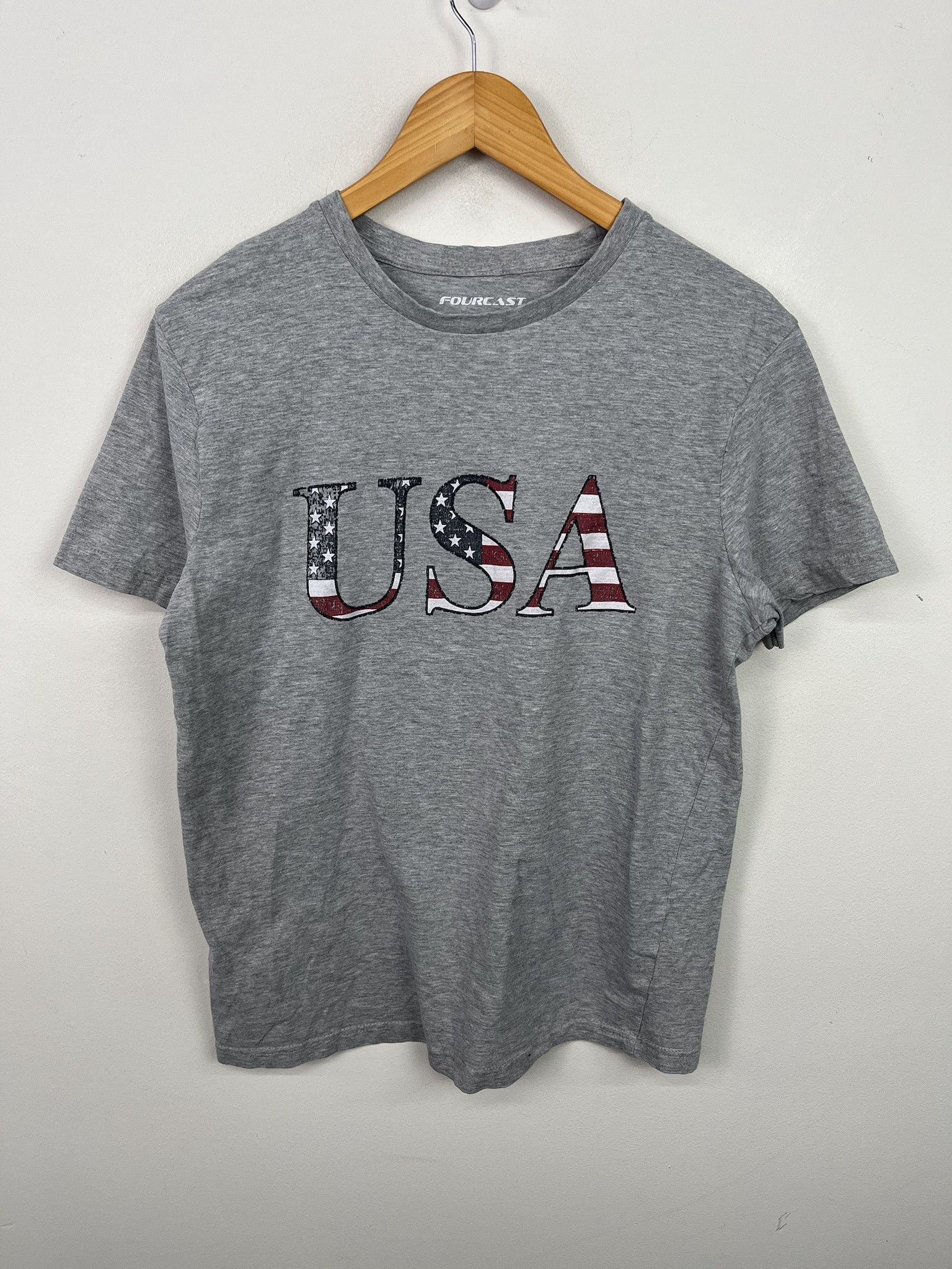 Vintage Vintage USA Spellout Tee Shirt Size M Size US M / EU 48-50 / 2 - 1 Thumbnail