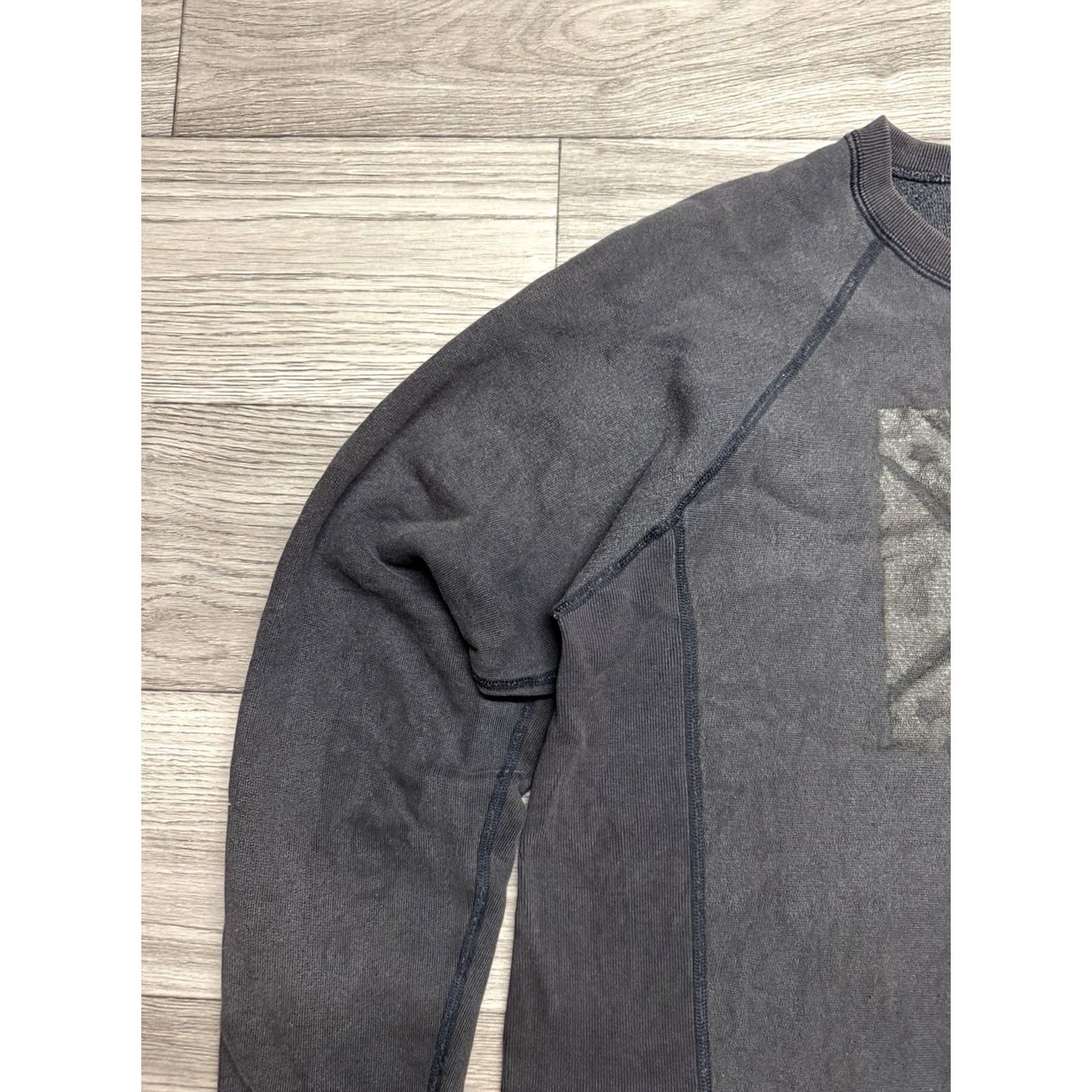 A.P.C. VINTAGE A.P.C Sweatshirt Men Sz 2 Faded Black Size US XS / EU 42 / 0 - 7 Thumbnail