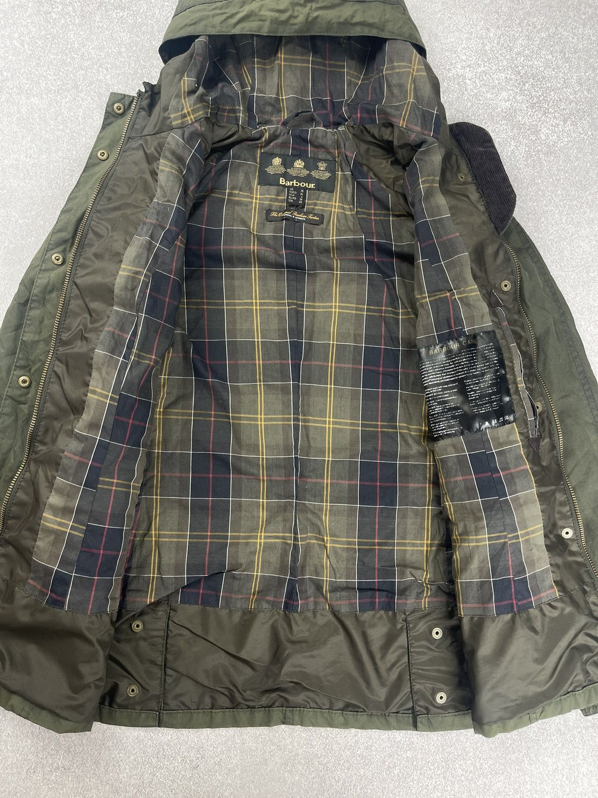 Barbour × Vintage × Wax London Barbour Flyweight Beadnell Wax Parka Jacket Size 10 Size M / US 6-8 / IT 42-44 - 10 Thumbnail