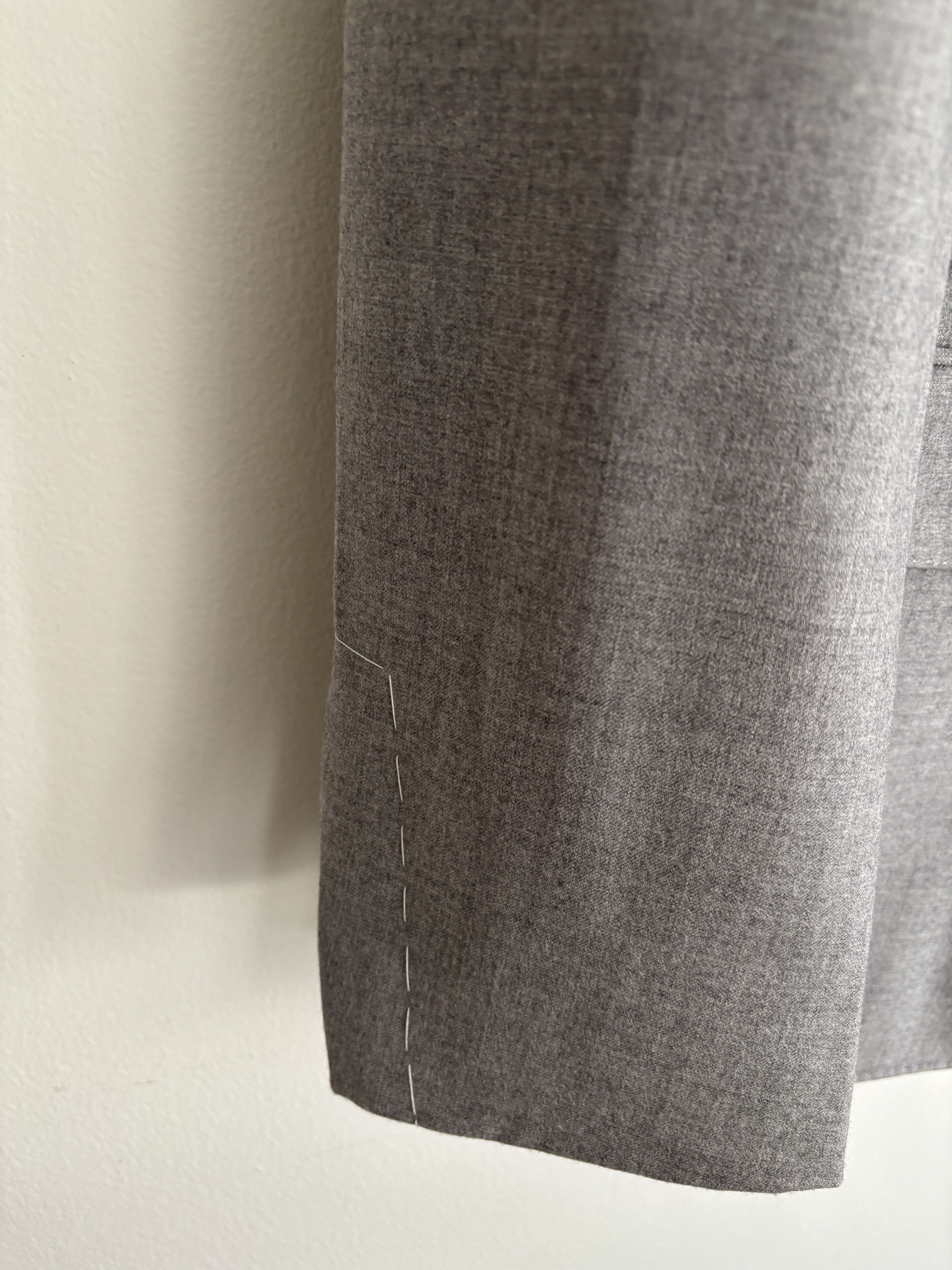 Ralph Lauren Purple Label $2900 NEW Grey Wool Unfinished Sport Coat / Blazer 40-42 Size 42R - 7 Thumbnail