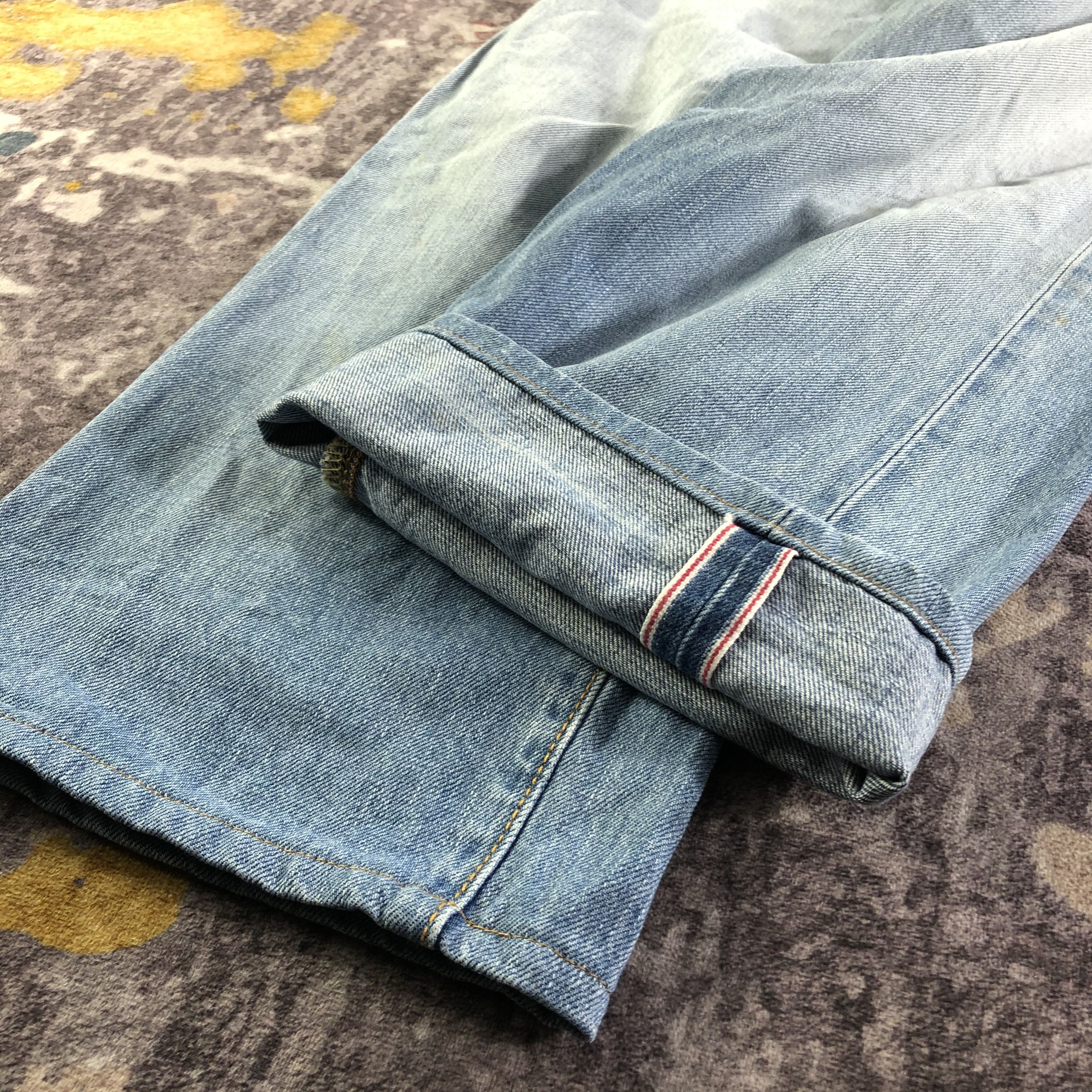 Edwin × Vintage Vintage Light Wash Edwin 505 Selvedge Jeans-JM3624 Size 28" / US 6 / IT 42 - 6 Thumbnail