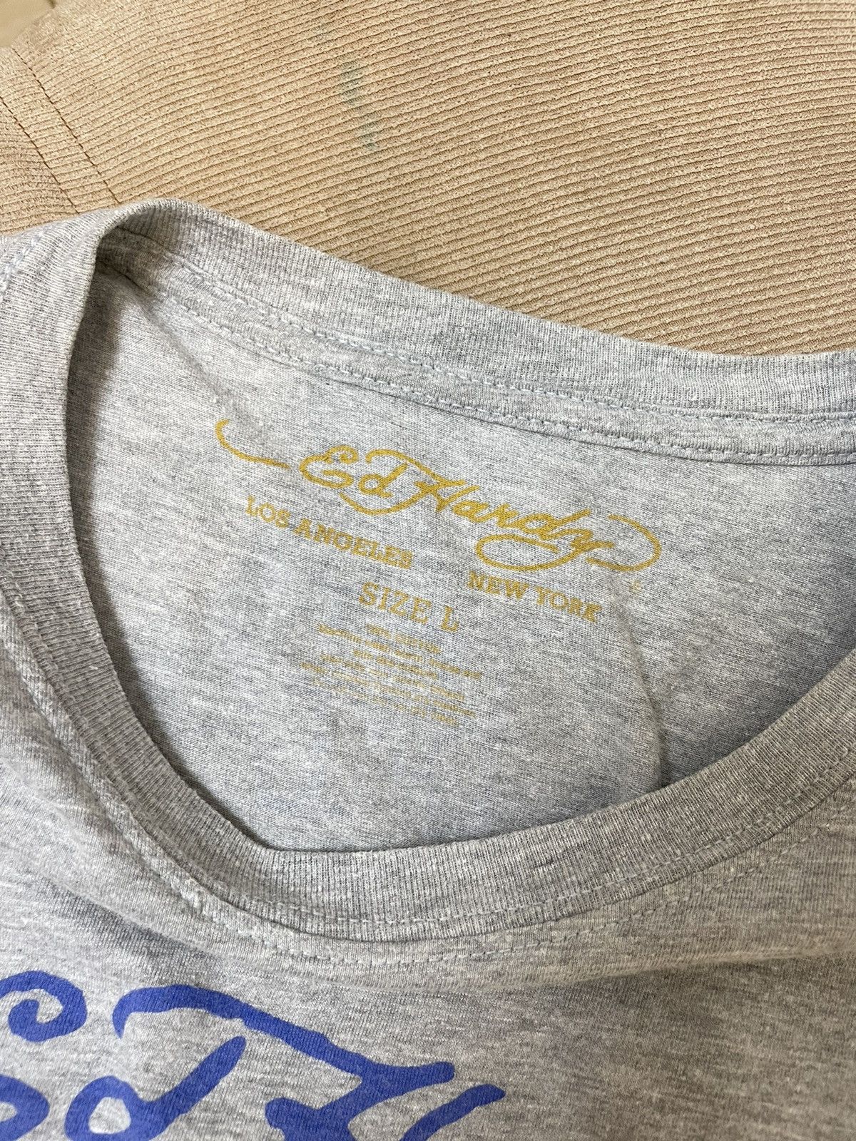 Christian Audigier × Ed Hardy × Vintage Vintage Ed Hardy Skull Logo T-shirt Size US L / EU 52-54 / 3 - 7 Thumbnail