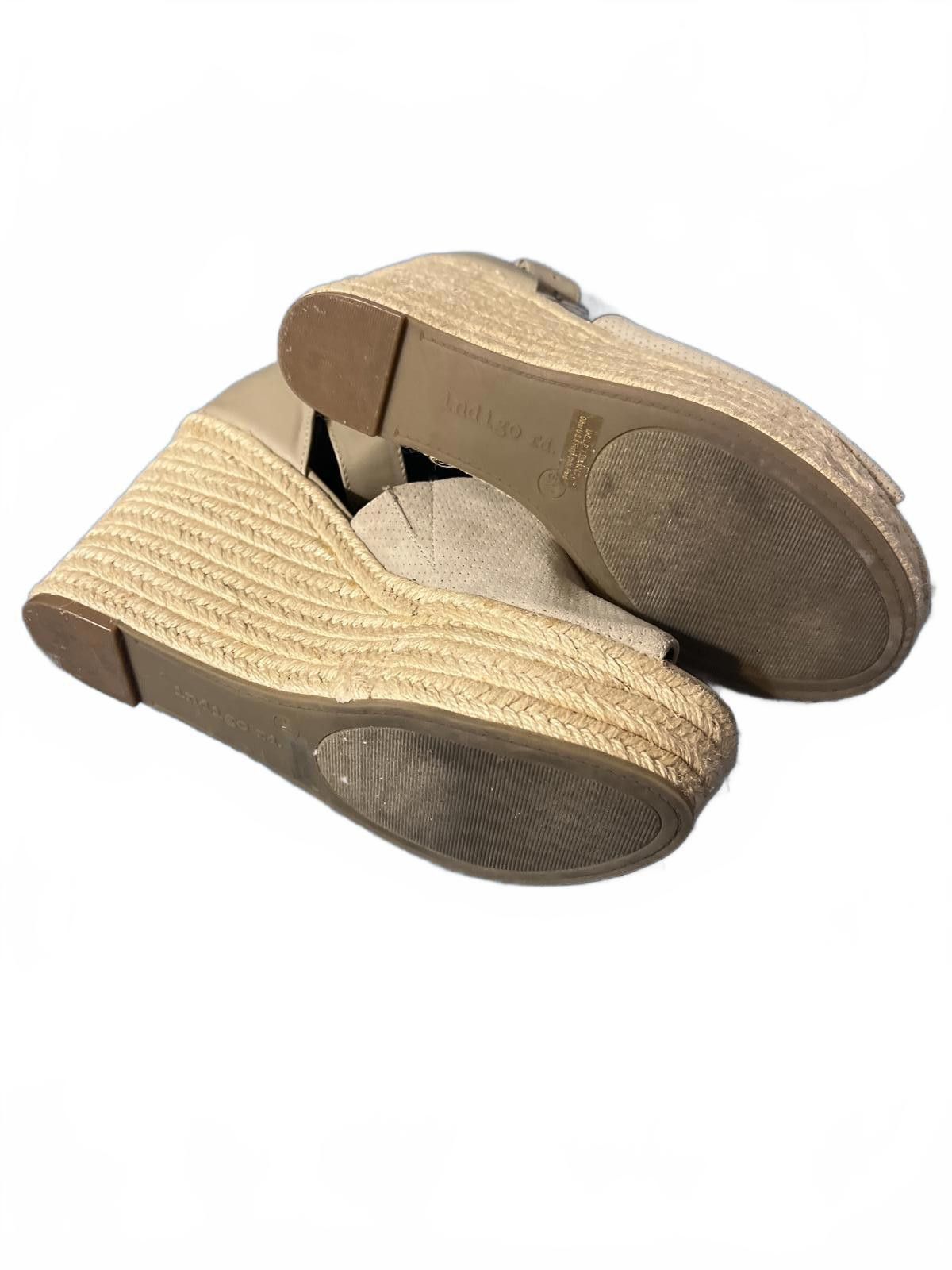 Other Indigo Rd. Beige Espadrille Wedge Sandals with Ankle Strap 9 Size US 9 / IT 39 - 5 Thumbnail