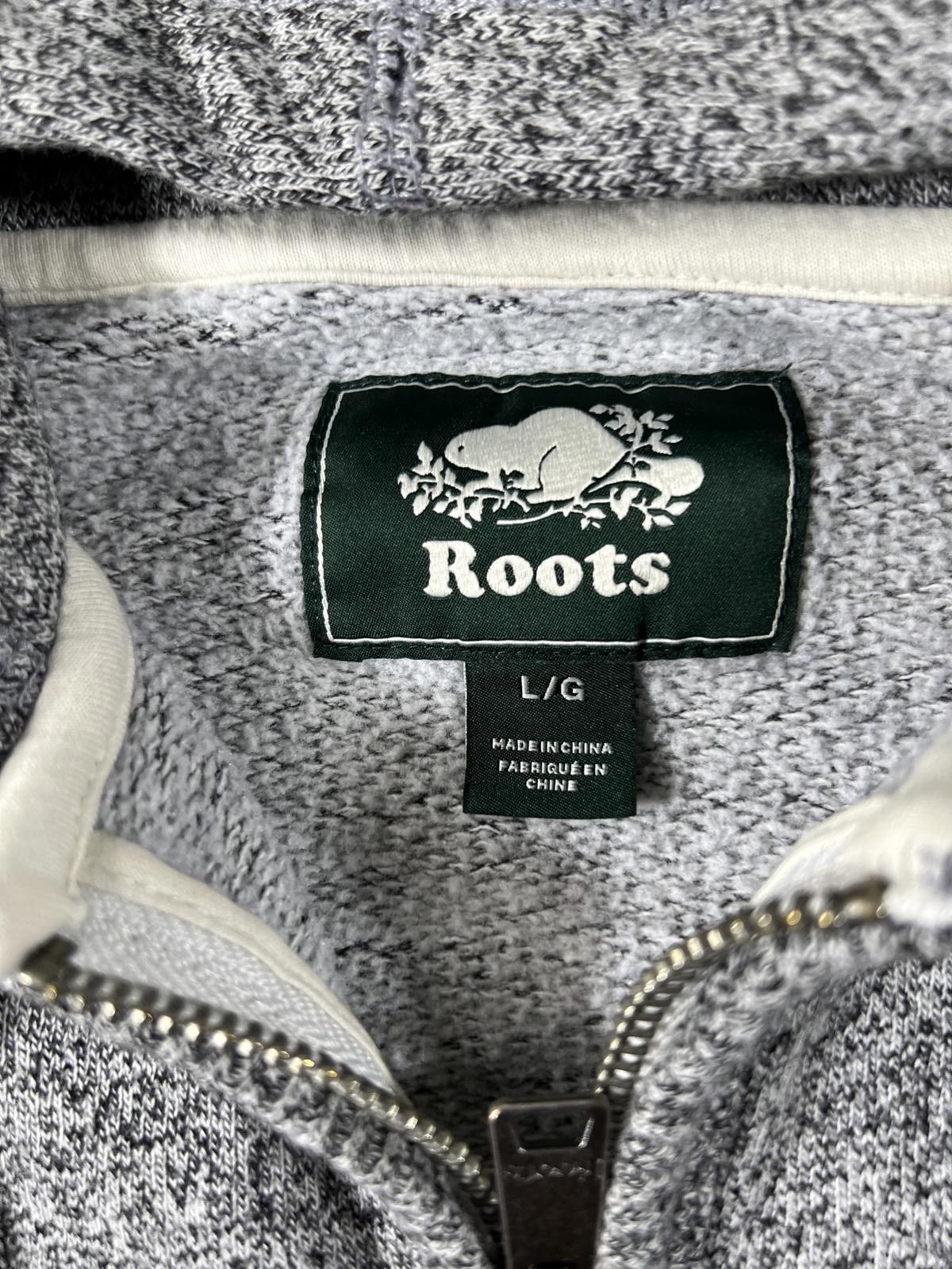 Roots Roots Grey Zip-Up Hoodie with Hood and Drawstrings Size US L / EU 52-54 / 3 - 3 Thumbnail