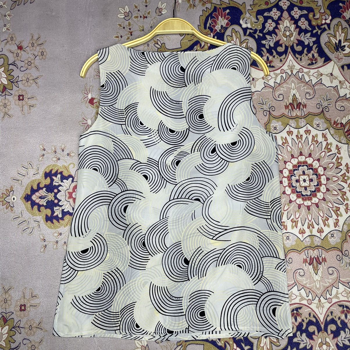 Celine 110* Vintage Celine FullSuit Silk Dress Size S / US 4 / IT 40 - 3 Thumbnail