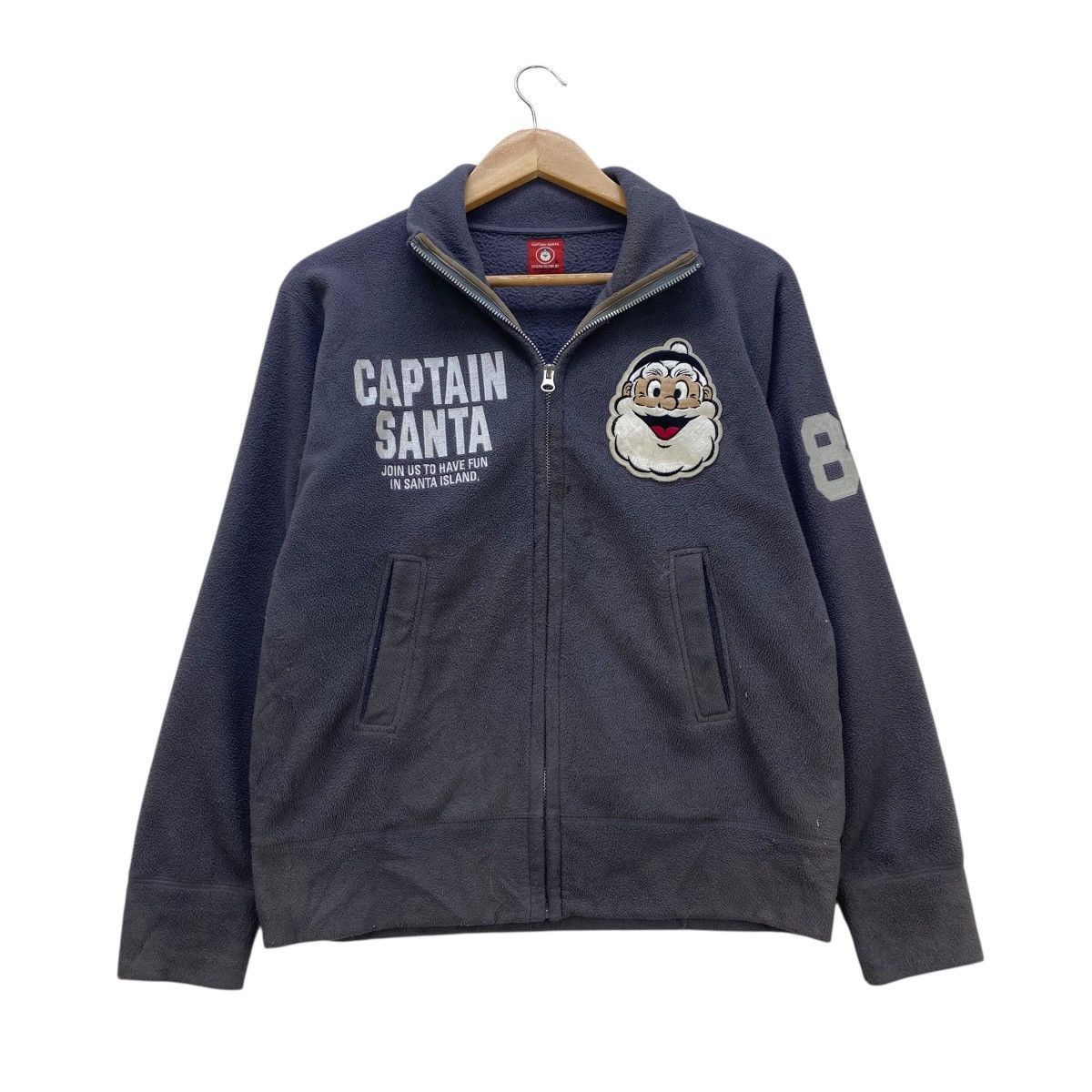 Japanese Brand 💥Vintage Santa Zip Up Fleece Jacket Size US M / EU 48-50 / 2 - 1 Thumbnail