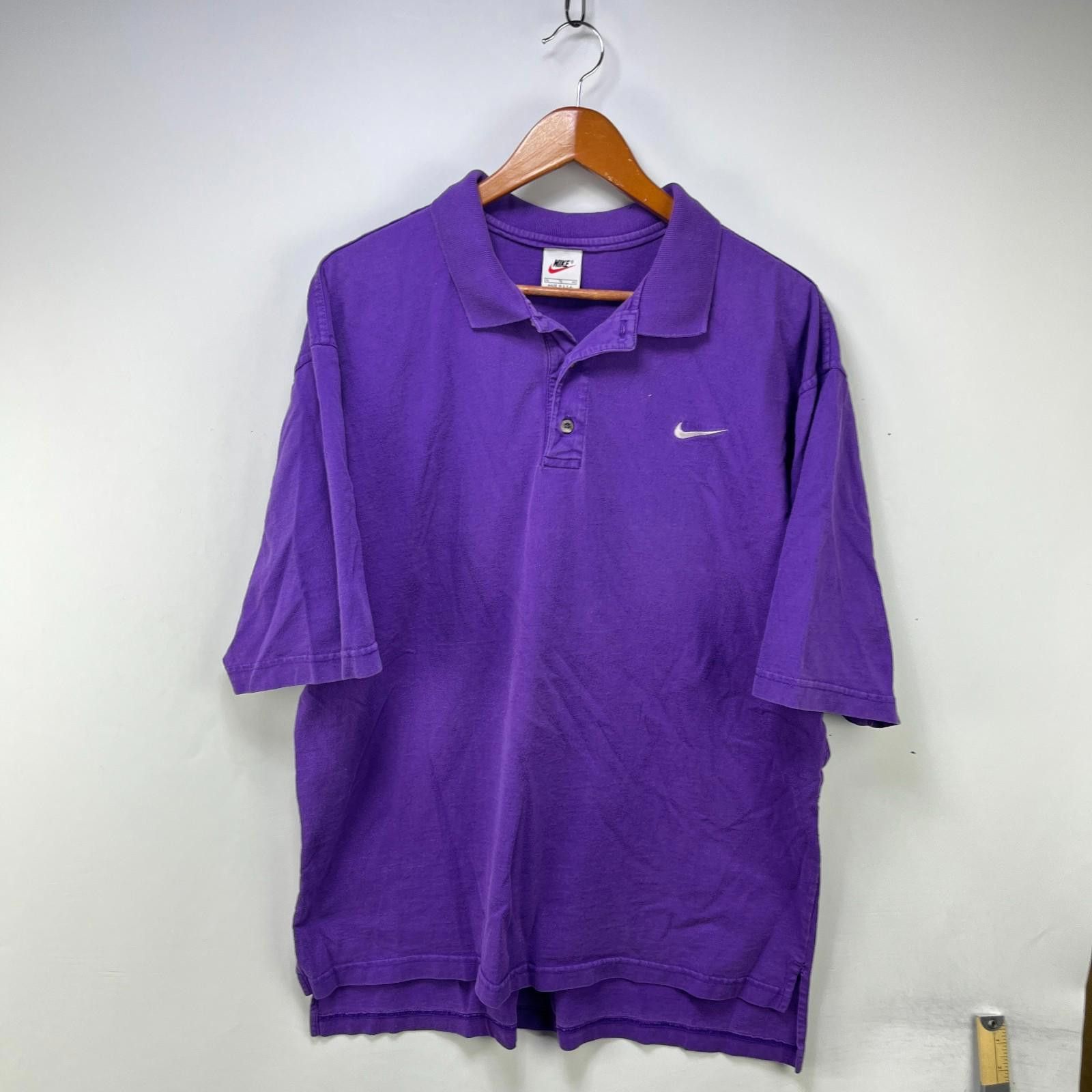 Nike Vintage 90s Nike Golf Swoosh Polo Purple Shirt XL Size US XL / EU 56 / 4 - 1 Thumbnail