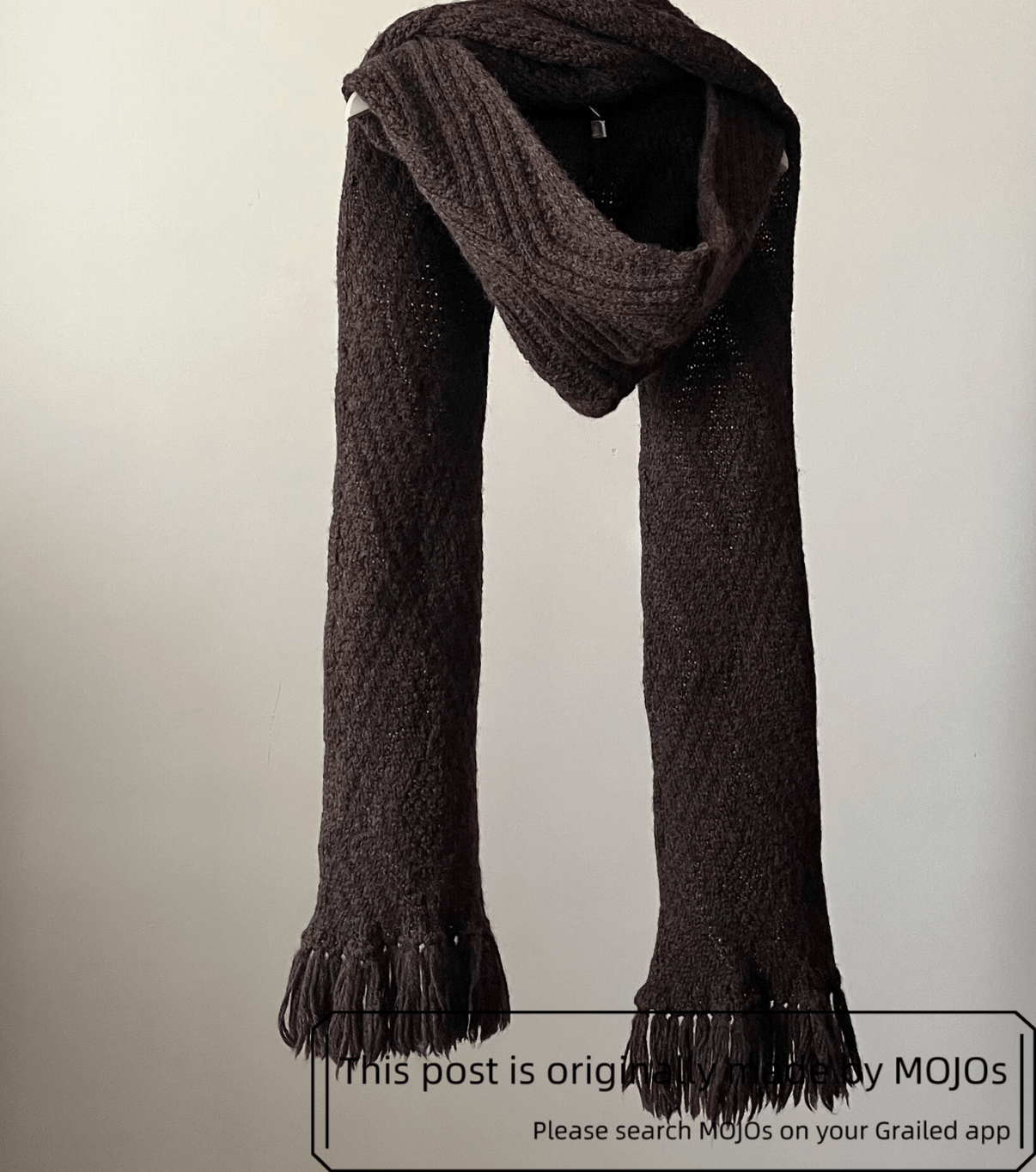 Number (N)ine Number Nine 02AW Brown Hoodie Pattern Scarf mojos7532 Size ONE SIZE - 2 Thumbnail