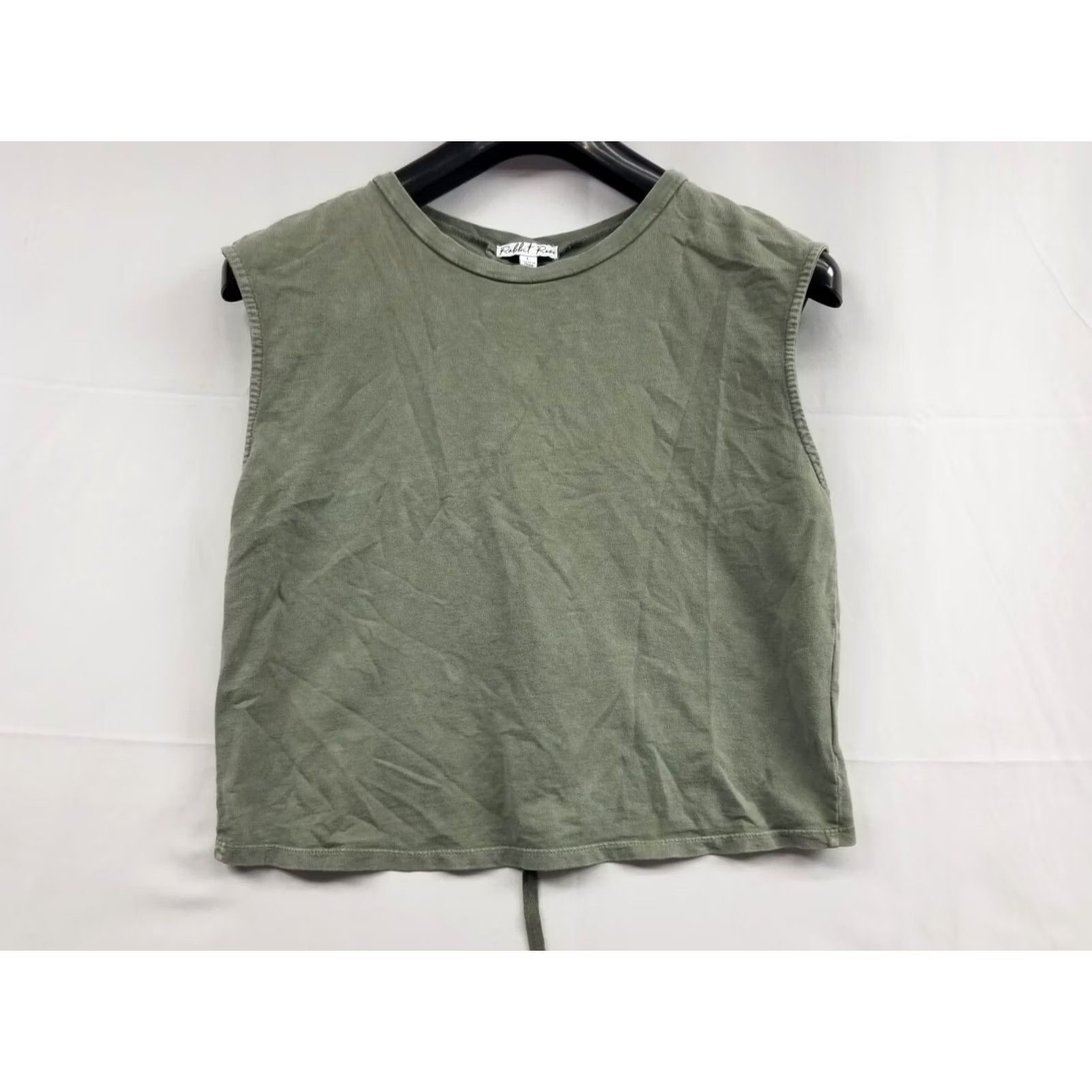 Vintage Rabbit Rose Blouse Sleeveless Green Lace Tie Round Neck Size M Womens Tunic Regular Size M / US 6-8 / IT 42-44 - 2 Thumbnail