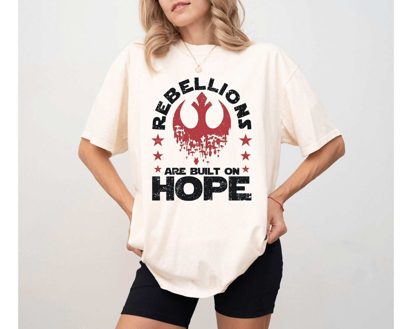 Designer × Star Wars Rebellions Are Built On Hope Shirt, Star Wars Rebel Shirt Size M / US 6-8 / IT 42-44 - 3 Thumbnail