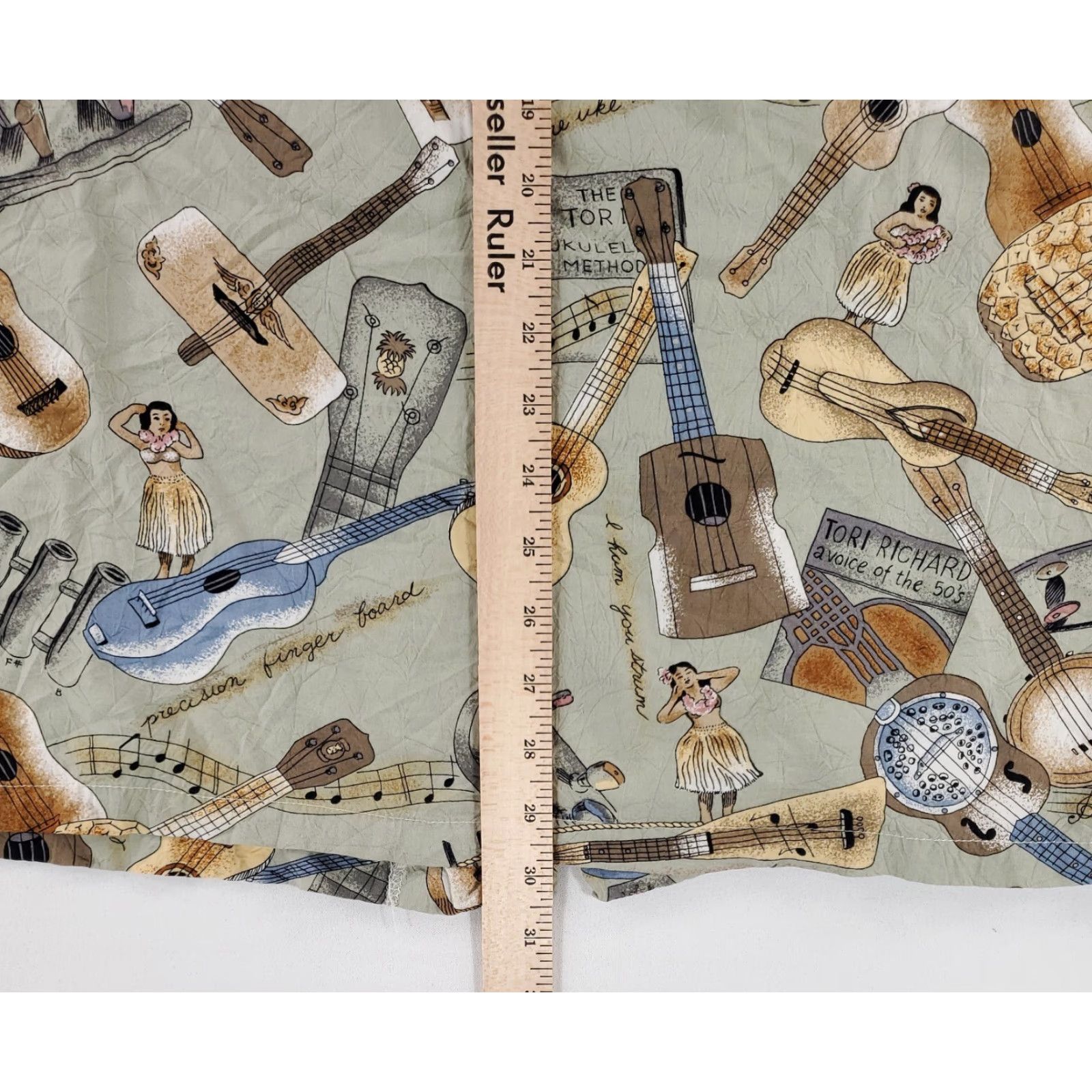 Tori Richard Tori Richard Button-Up Hawaiian Shirt Short Sleeve Made USA Ukulele Mens XXL Multicolor Hawaiian Shirt Mens 2XL Size US XXL / EU 58 / 5 - 5 Thumbnail