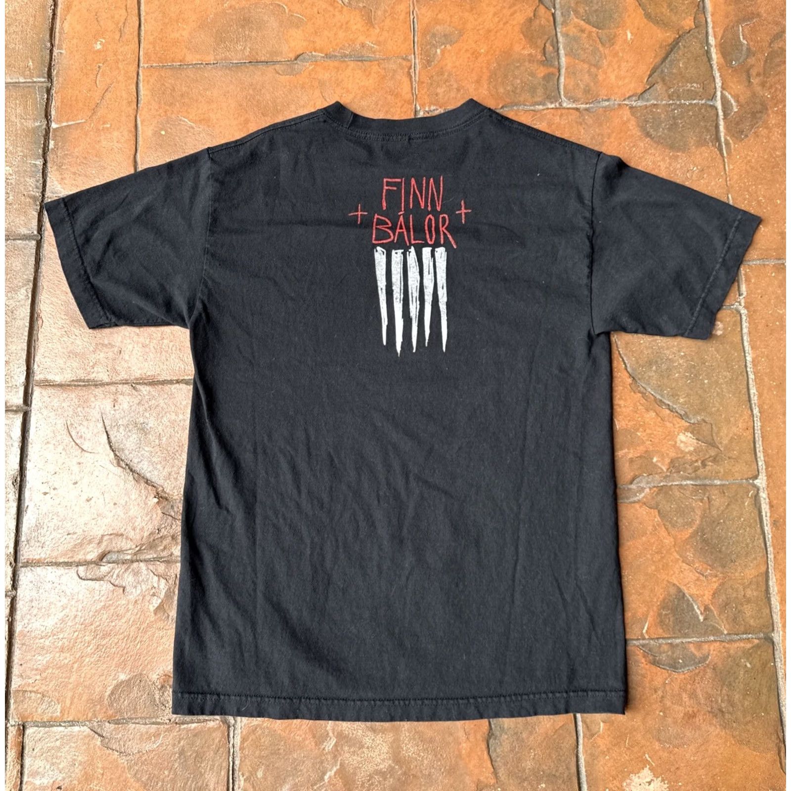 Vintage WWE T-Shirt Finn Balor Demon Resurrection Grunge 90s Medium Black Short Sleeve Round Neck Graphic Tee Mens (M) Size US M / EU 48-50 / 2 - 3 Thumbnail