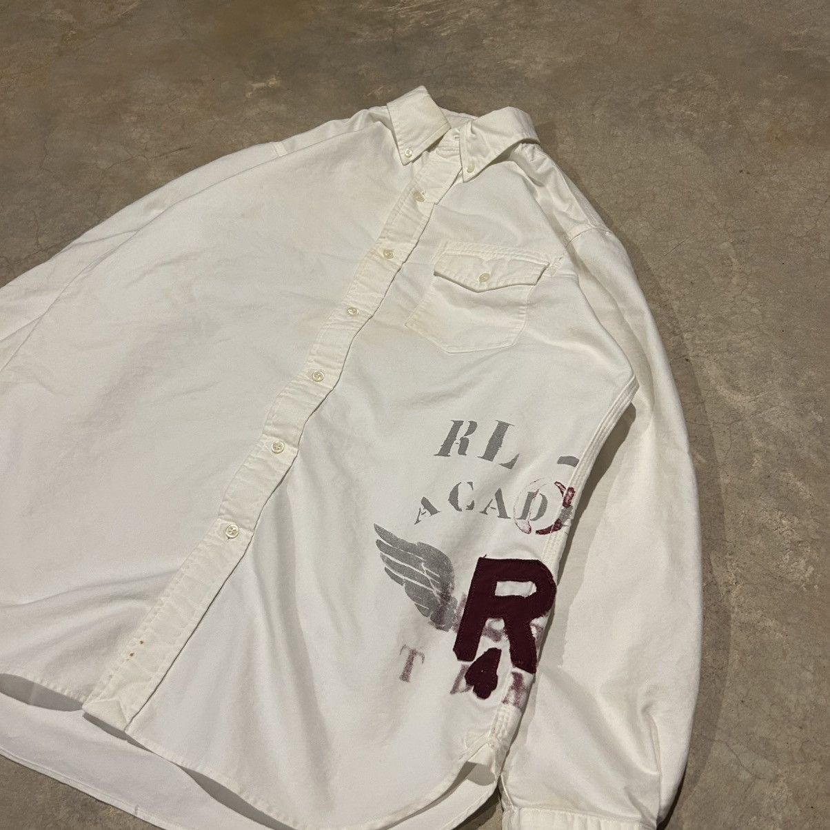 Polo Ralph Lauren × Ralph Lauren × Vintage Vintage 2000s Polo Ralph Lauren RL Academy Button Up Shirt Size US M / EU 48-50 / 2 - 3 Thumbnail