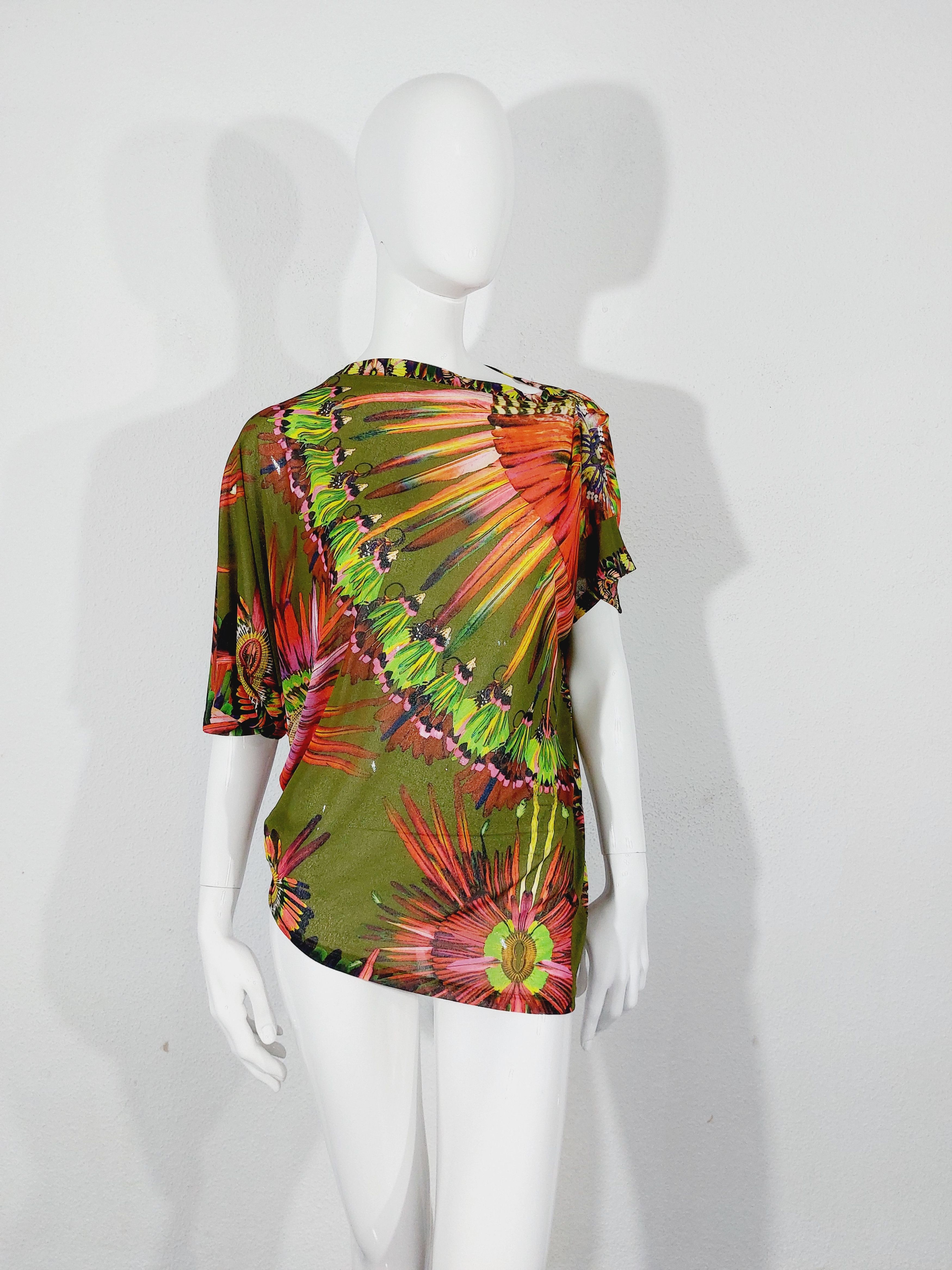 Jean Paul Gaultier Jean Paul Gaultier Tropical Feather Ethnic Maori Tunic Top Size L / US 10 / IT 46 - 1 Thumbnail