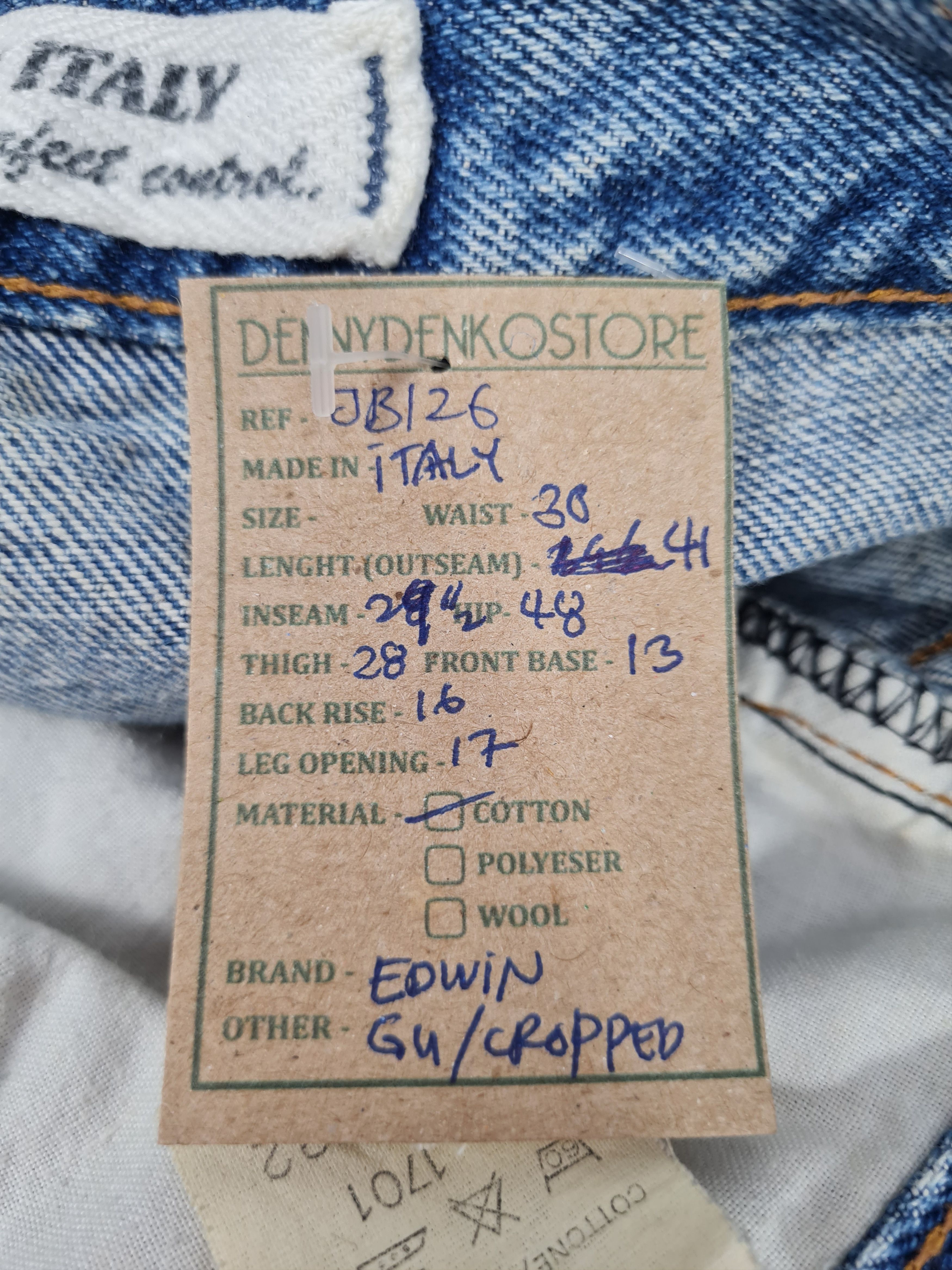 Edwin Vtg EDWIN High Rise Baggy Cut Size 30x29.5 Jeans JB0126 Size 30" / US 8 / IT 44 - 12 Thumbnail