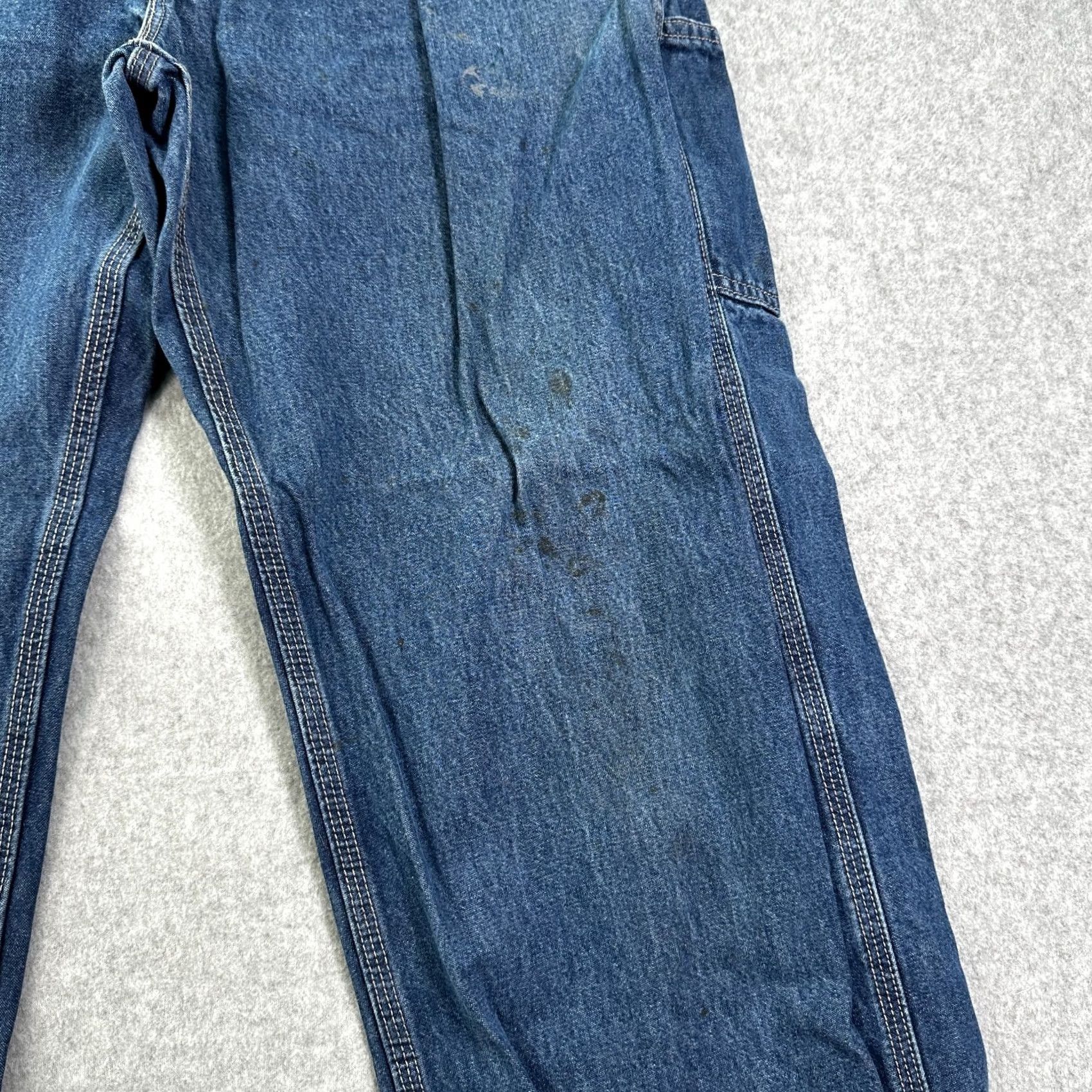 Carhartt Carhartt Jeans Blue Men's 38X34 Original Fit Denim Straight 5-Pocket Button Closure FR Distressed" Size US 38 / EU 54 - 7 Thumbnail