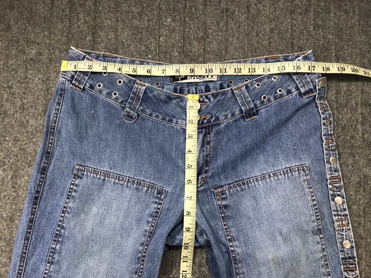 Japanese Brand Golstt Basic Wear Bushpant Indigo Denim Baggy Size US 35 - 10 Thumbnail