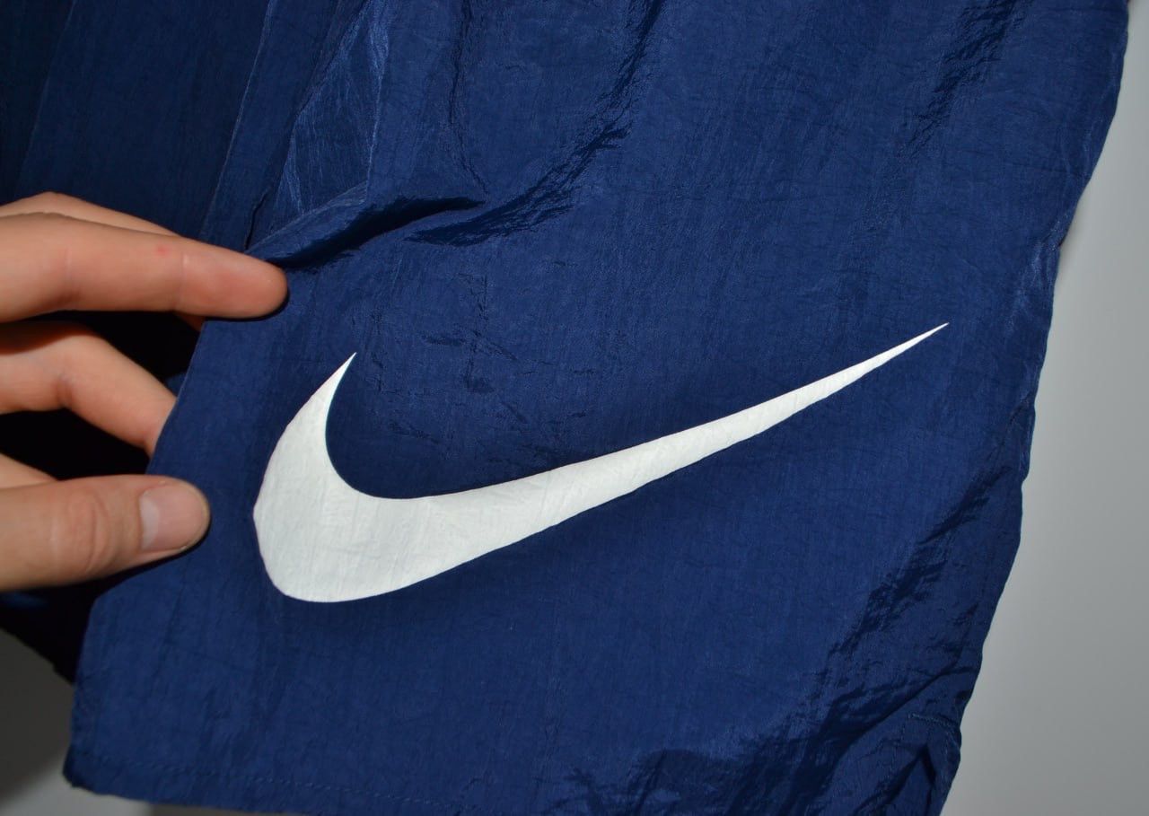 Nike × Vintage Nike Vintage Shorts Blue Big Logo Size L Size US 34 / EU 50 - 4 Thumbnail