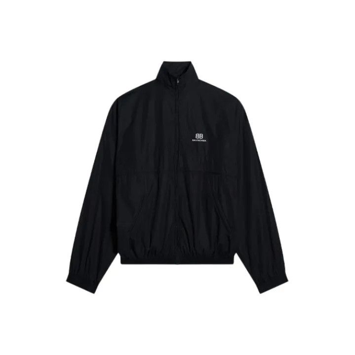 Balenciaga Balenciaga FW21 Black Logo Design Zip Jacket Size US L / EU 52-54 / 3 - 1 Thumbnail