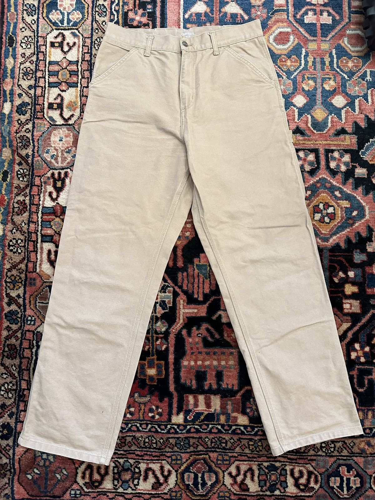 Carhartt Wip Carhartt WIP - Single Knee Carpenter Pant - Sand - Small Size US 30 / EU 46 - 1 Thumbnail