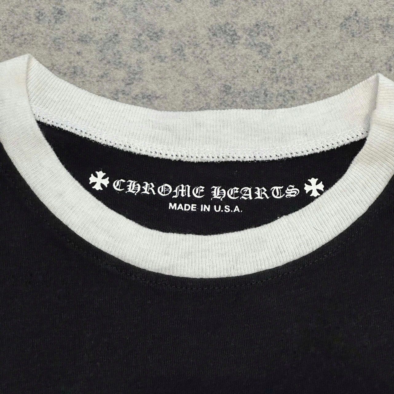 Chrome Hearts Chrome Hearts Vintage Black Scroll Logo Short Sleeve Tee Size S / US 4 / IT 40 - 3 Thumbnail
