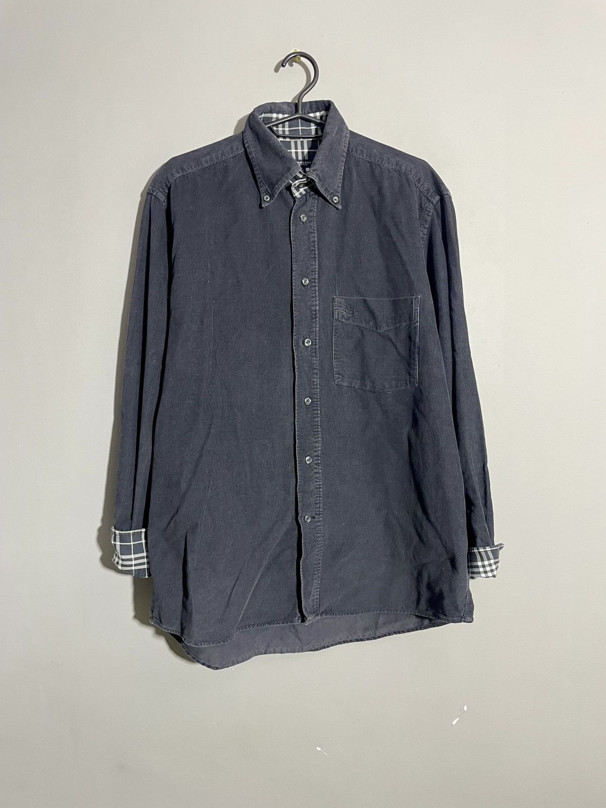 Burberry Vintage Burberry London Velvet Shirt size 39 Size 38L - 1 Thumbnail
