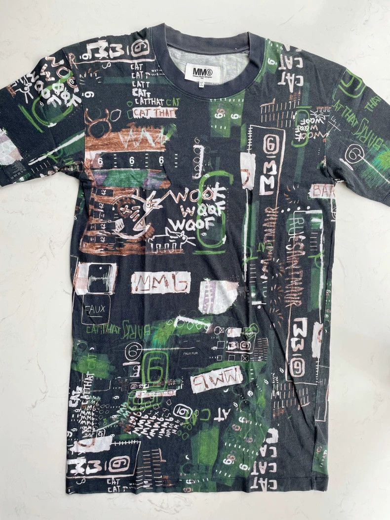 Maison Margiela Maison Margiela Mid-length graffiti T-shirt 2504-Nextarrow Size S / US 4 / IT 40 - 2 Thumbnail