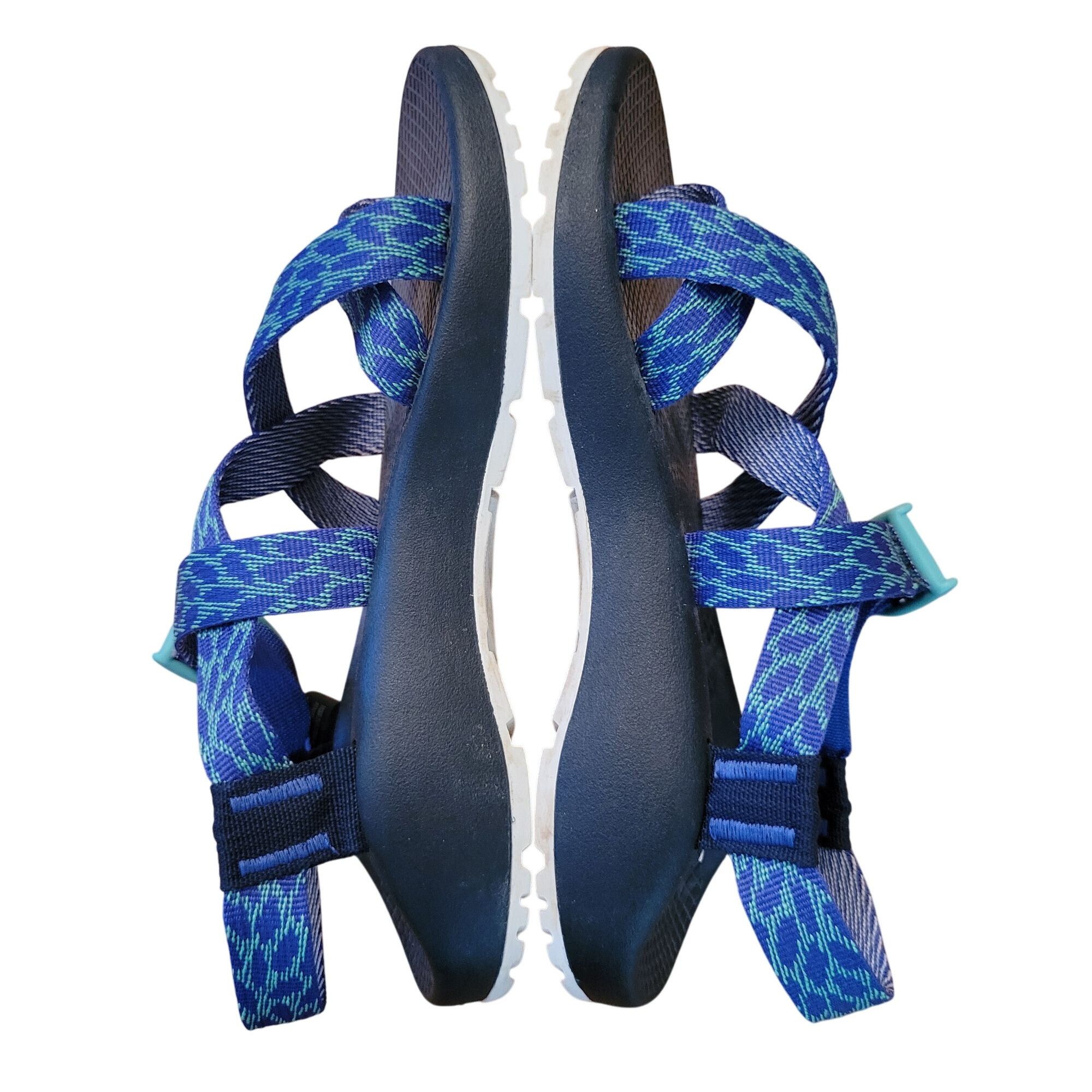 Chaco Chaco Z/2 Classic Sandals 7 Blue Geometric Print Outdoor Hik Size US 7 / IT 37 - 5 Thumbnail
