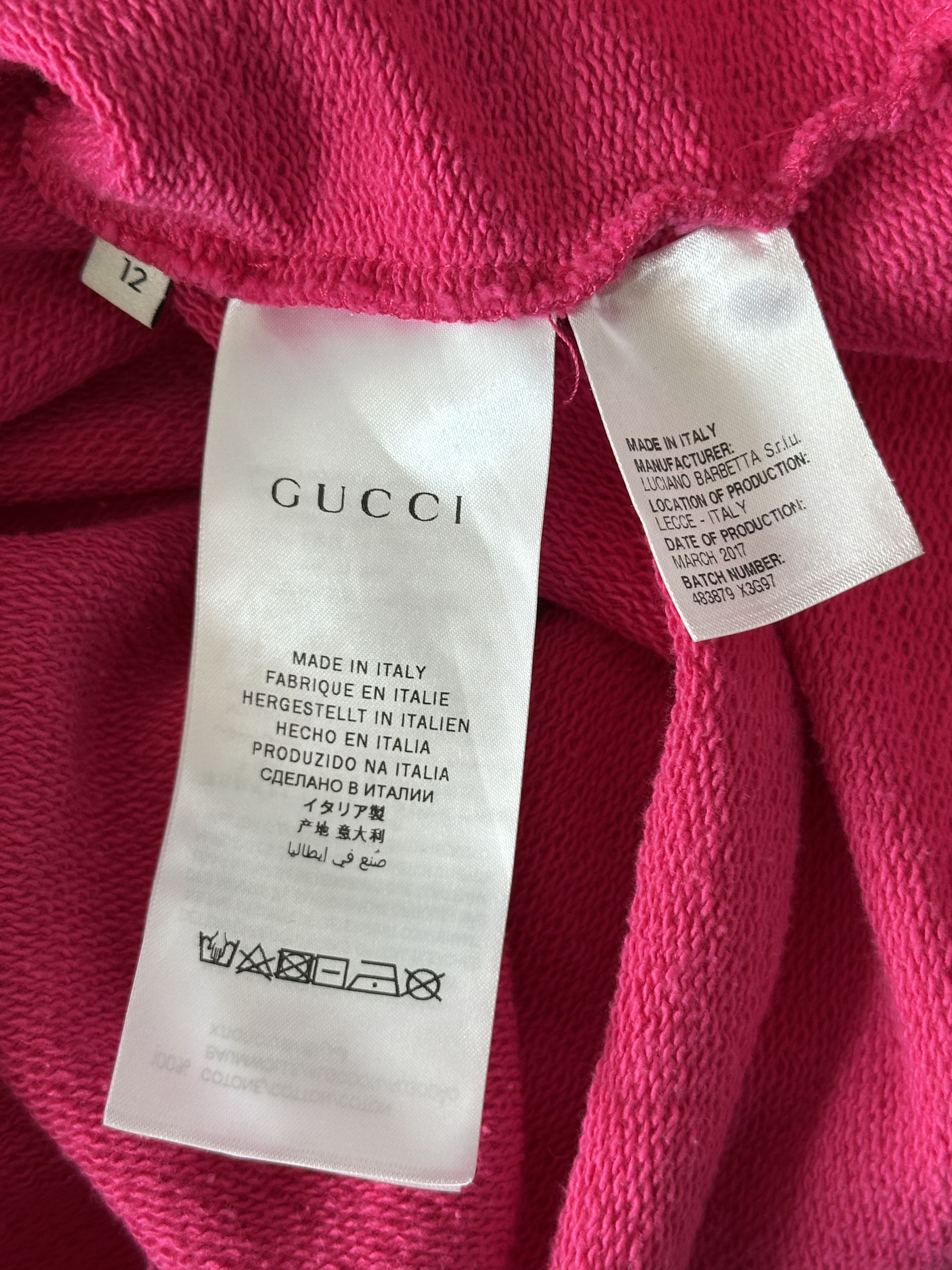 Gucci Gucci Pink Bootleg Logo Kids Hoodie Size US XXS / EU 40 - 4 Thumbnail