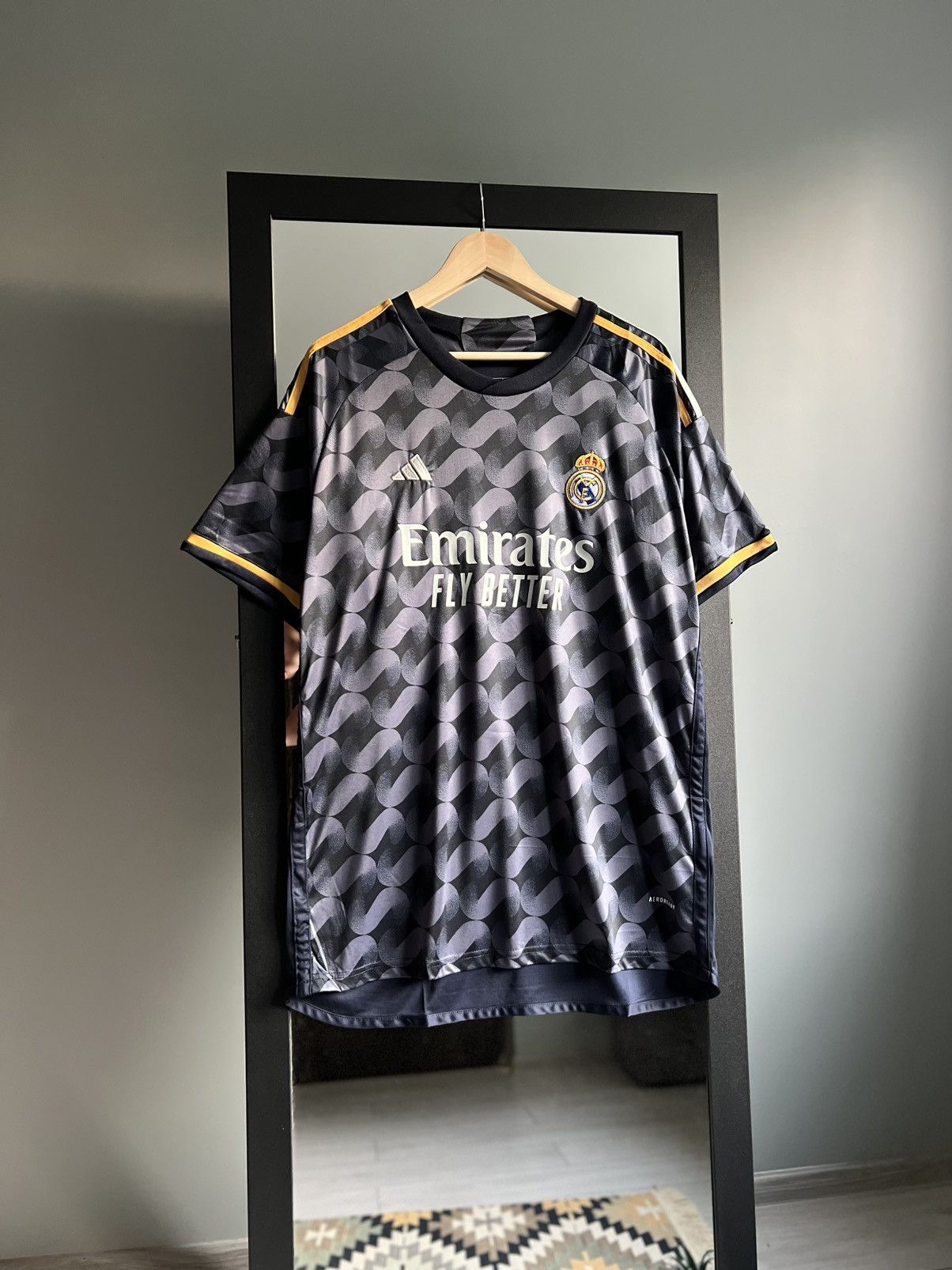 Adidas Adidas Real Madrid 2023/24 MBAPPE Blokecore Soccer Jersey Size US XL / EU 56 / 4 - 2 Thumbnail