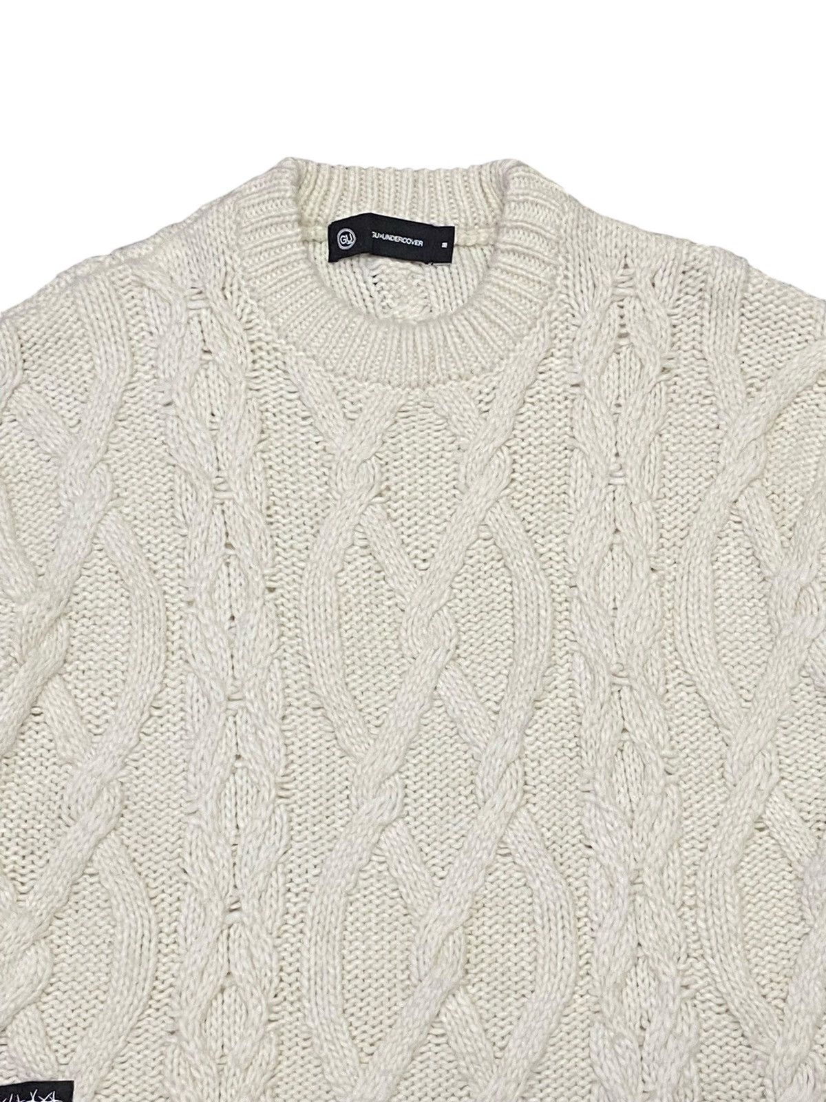 GU × Undercover Gu X Undercover Diagonal Zipper Coble Knit Sweater Size US M / EU 48-50 / 2 - 5 Thumbnail