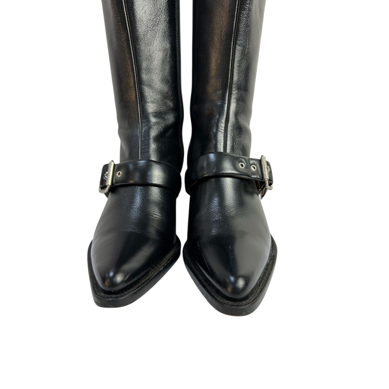 Chloe Chloe Leather Over-the Knee Buckle Block Heel Boots Sz.36.5 Size US 5.5 / IT 35.5 - 5 Thumbnail
