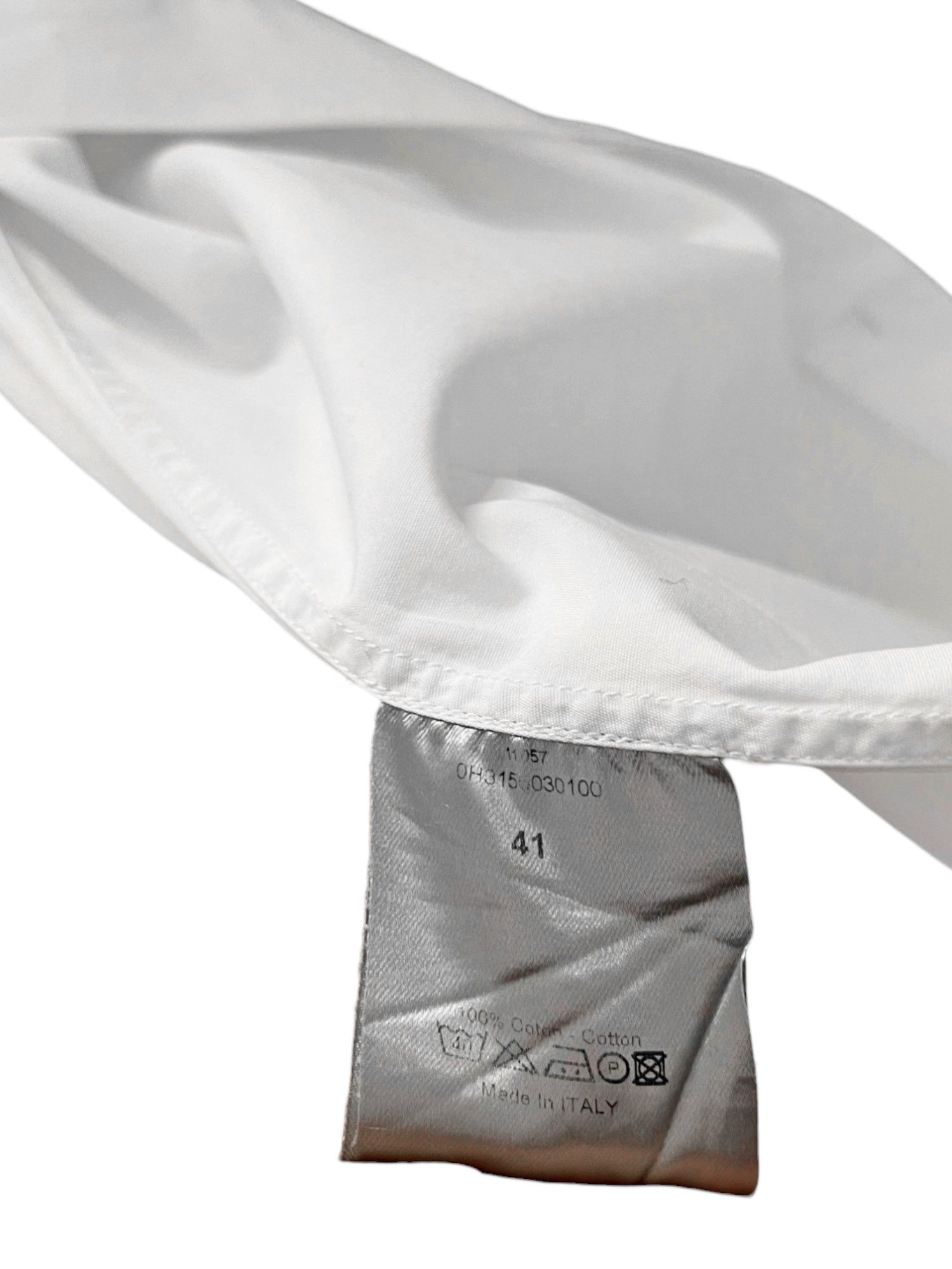 Dior by Kris Van Assche F/W2010 White Cotton Korean Shirt Size US L / EU 52-54 / 3 - 11 Thumbnail