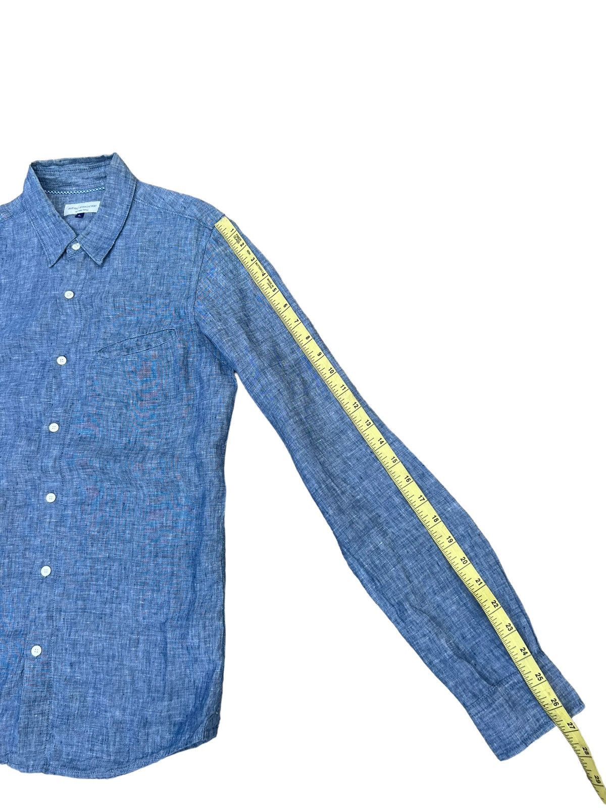 Vintage Nano Universe Japan 100% Linen Chambray Shirt Size US M / EU 48-50 / 2 - 4 Thumbnail