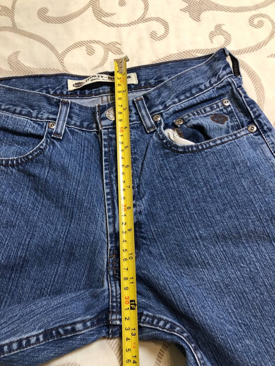 Harley Davidson Vintage Y2K Harley Davidson Distressed Straight Leg Jeans Size 28" / US 6 / IT 42 - 14 Thumbnail