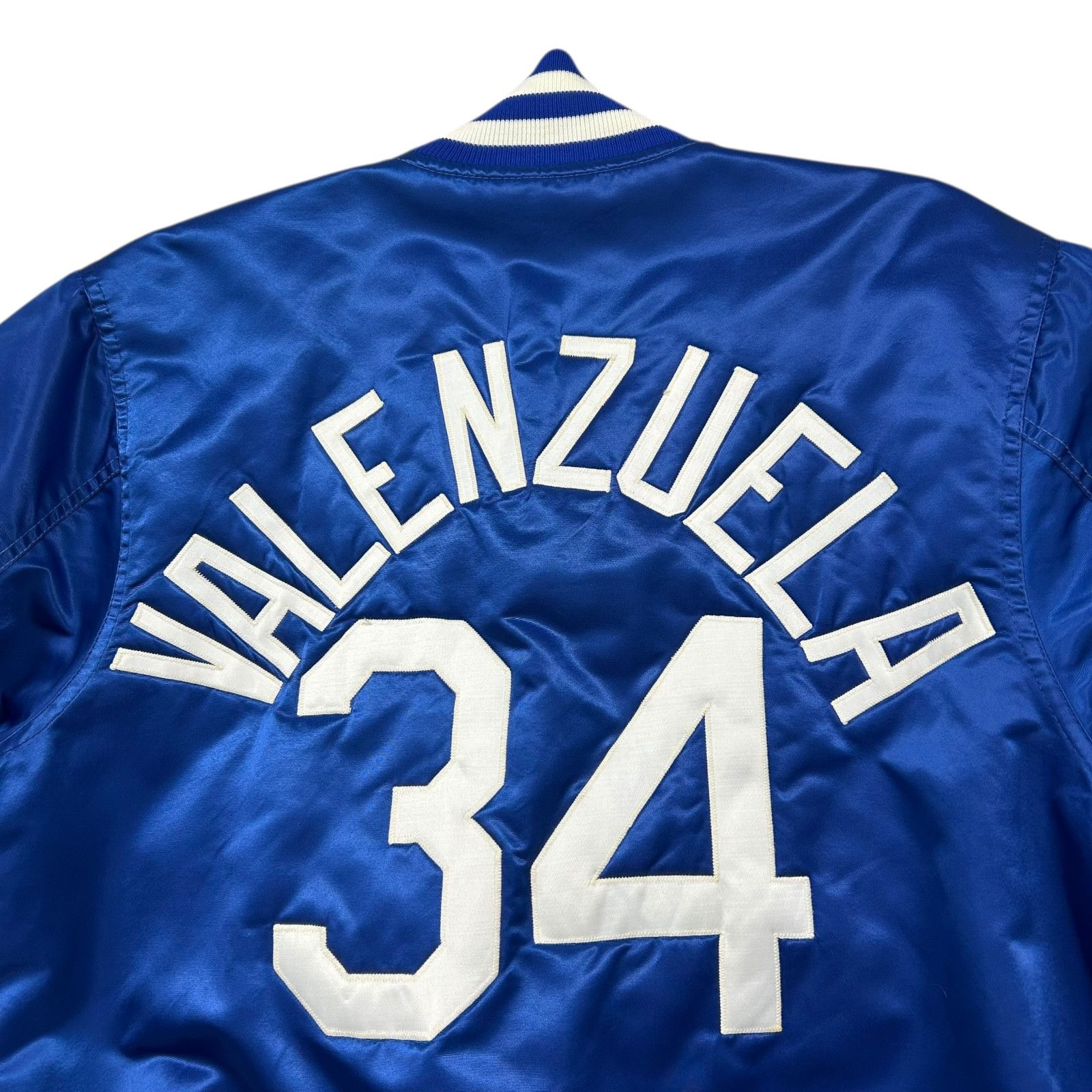 MLB RARE VTG 90s Dodgers Valenzuela 34 STARTER SATIN JACKET Size US M / EU 48-50 / 2 - 3 Thumbnail