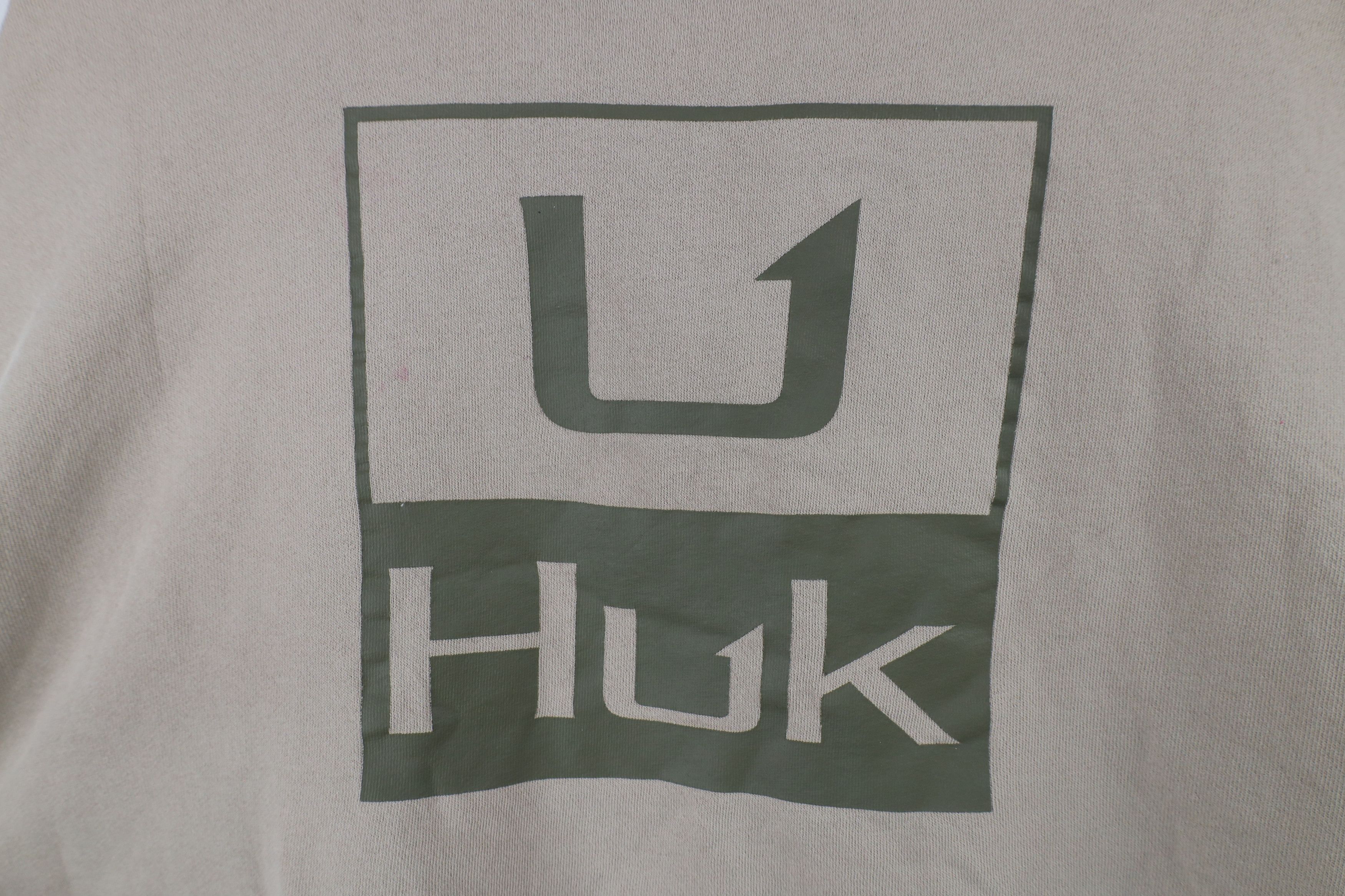 Vintage Huk Fishing Spell Out Hoodie Sweatshirt Beige Khaki Tan Size US L / EU 52-54 / 3 - 11 Thumbnail